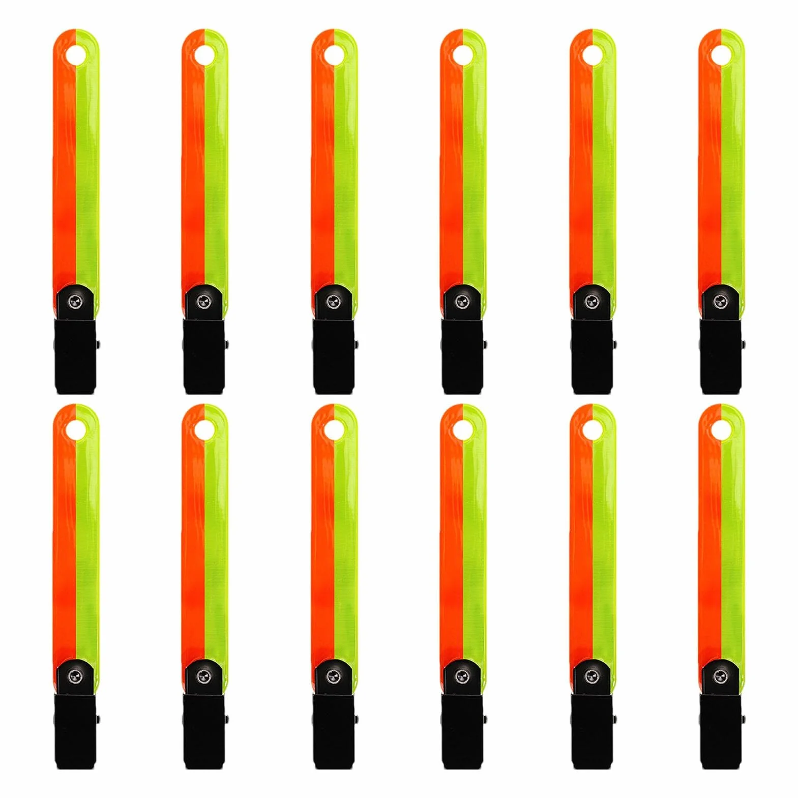 Adveaux Marcadores De Senderos 12 Clips Alta Visibilidad Reflector PVC Impermeable Caza