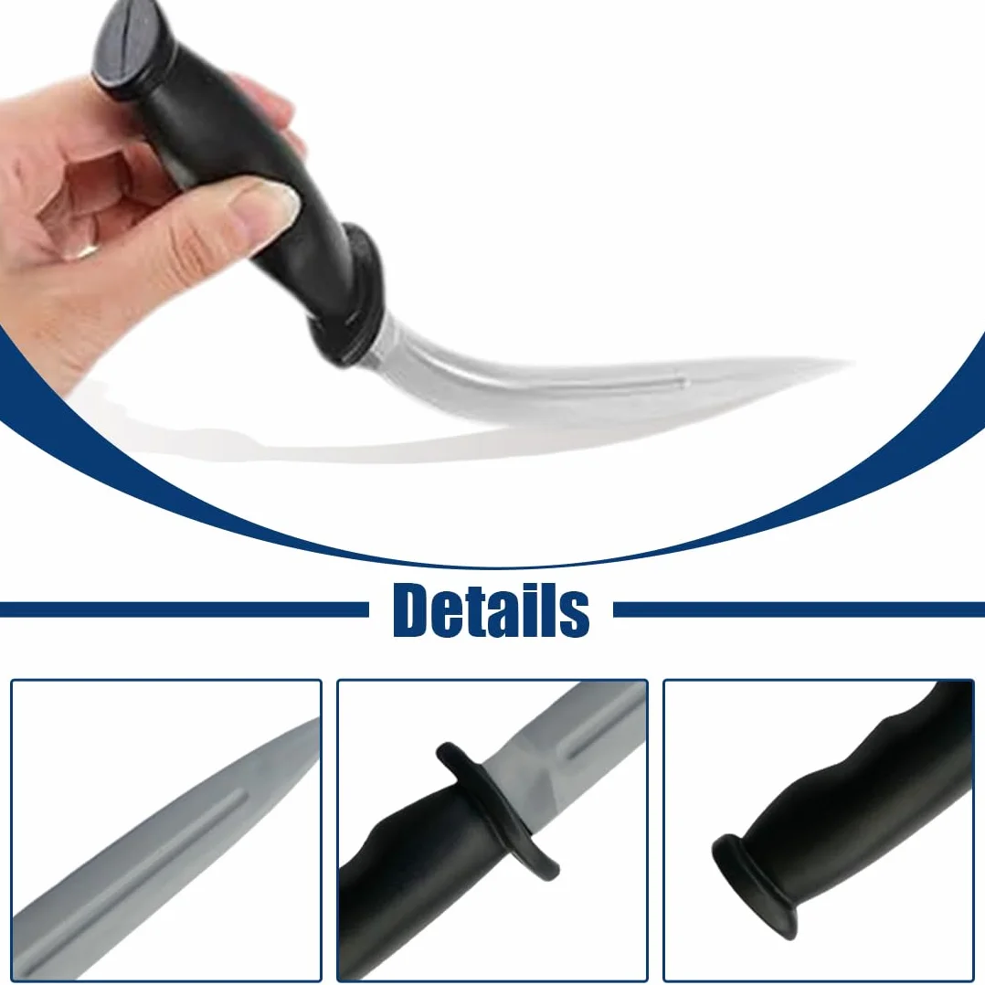 XPES 1 Cuchillo Falso Halloween Silicona Entrenamiento Accesorio Bricolaje