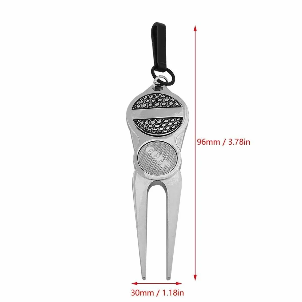 Golf Divot Tool Green Repair Marcador Magnético Pitchfork