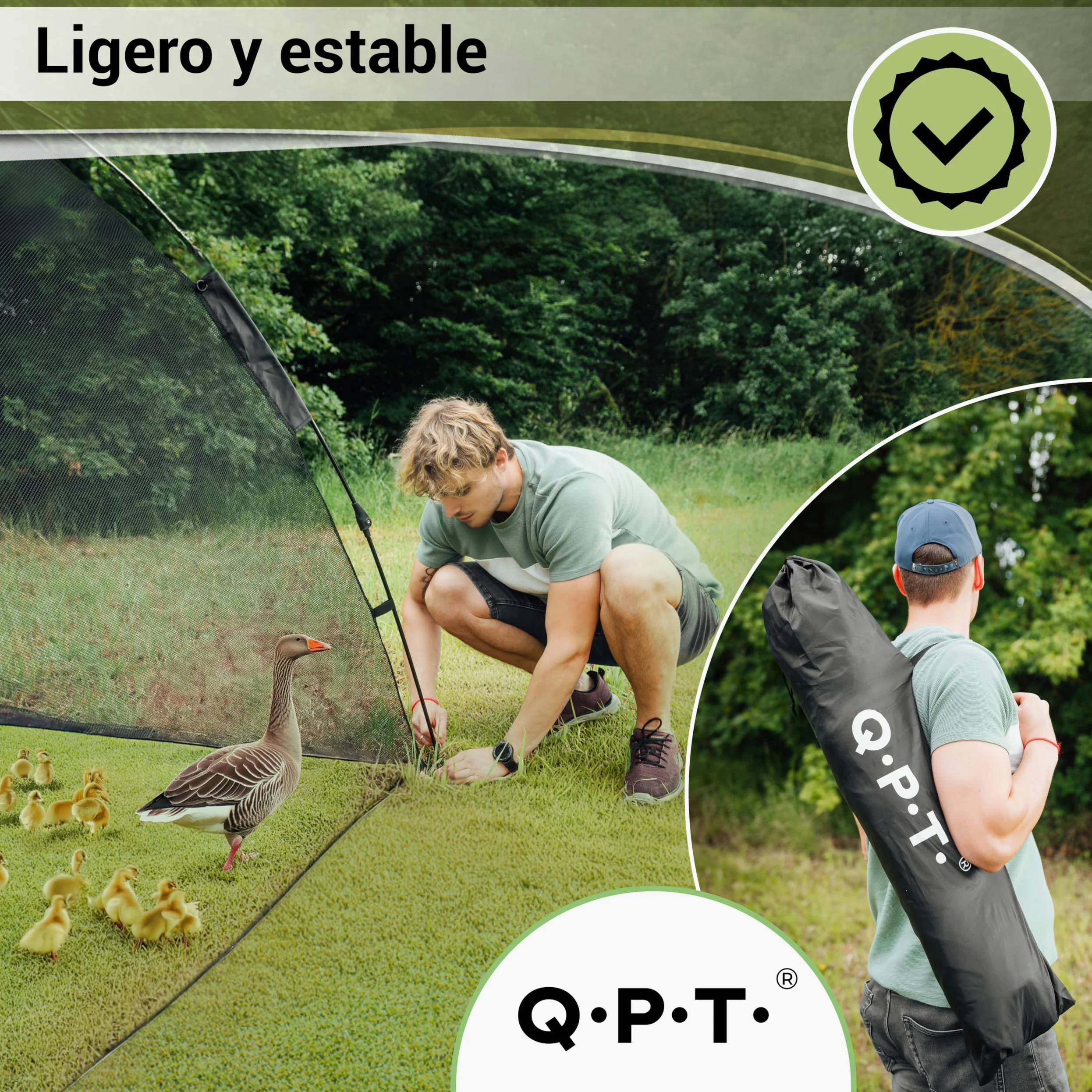 Q.P.T. Recinto para Animales pequeños - 200x180x145 cm, Puede Utilizarse como recinto o gallinero para gallinas, Patos, Pollitos o codornices