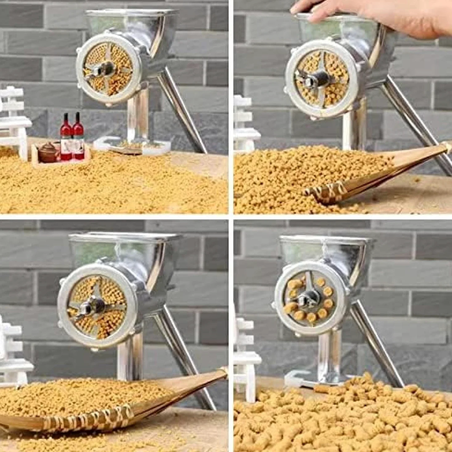 Máquina de pellets de alimentación para mascotas, para perros, gatos y pájaros con moldes de 1,5 a 10 mm, 30-50 kg/h, uso doméstico, producción de piensos para animales
