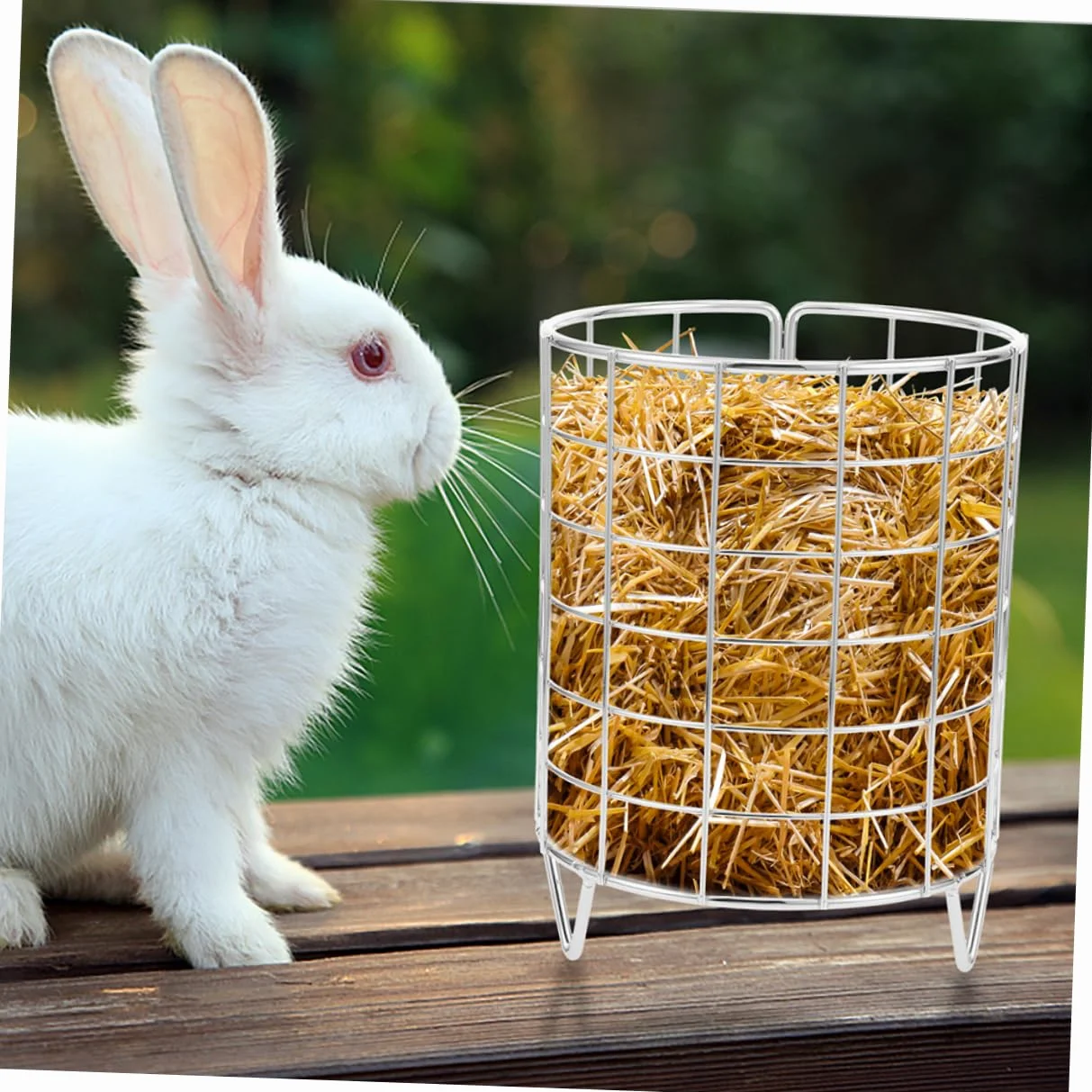 SUPVOX 6piezas Comedero para Conejos De Metal Accesorios Prácticos para Alimentación De Mascotas para Conejos Cobayas y Chinchillas