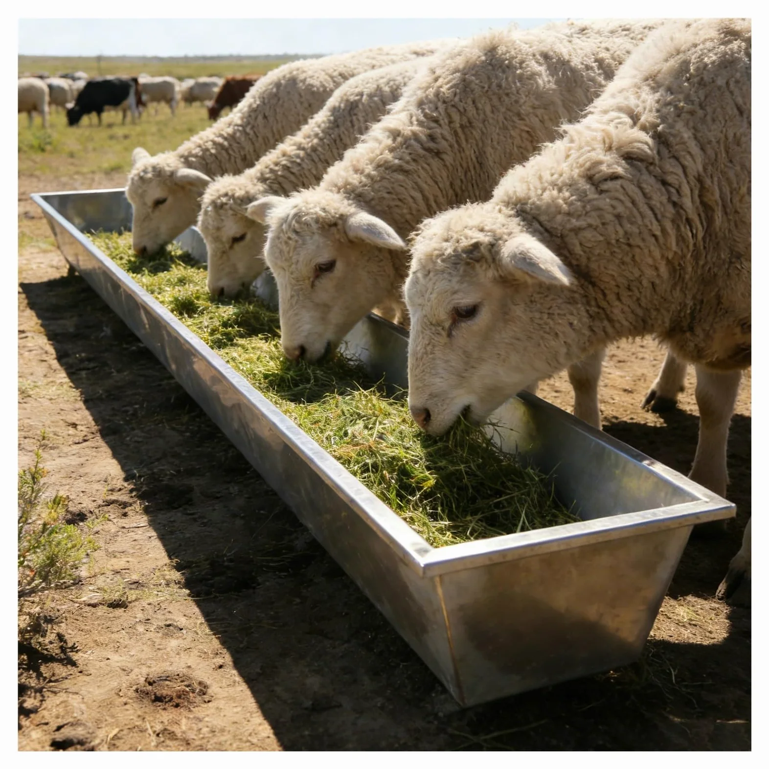 Comedero portátil de Gran Capacidad para heno, Ideal para ovejas, Caballos, Cerdos y Ganado. Comedero y Bebedero Duradero para Animales, Que Permite una alimentación eficiente y Reduce el de