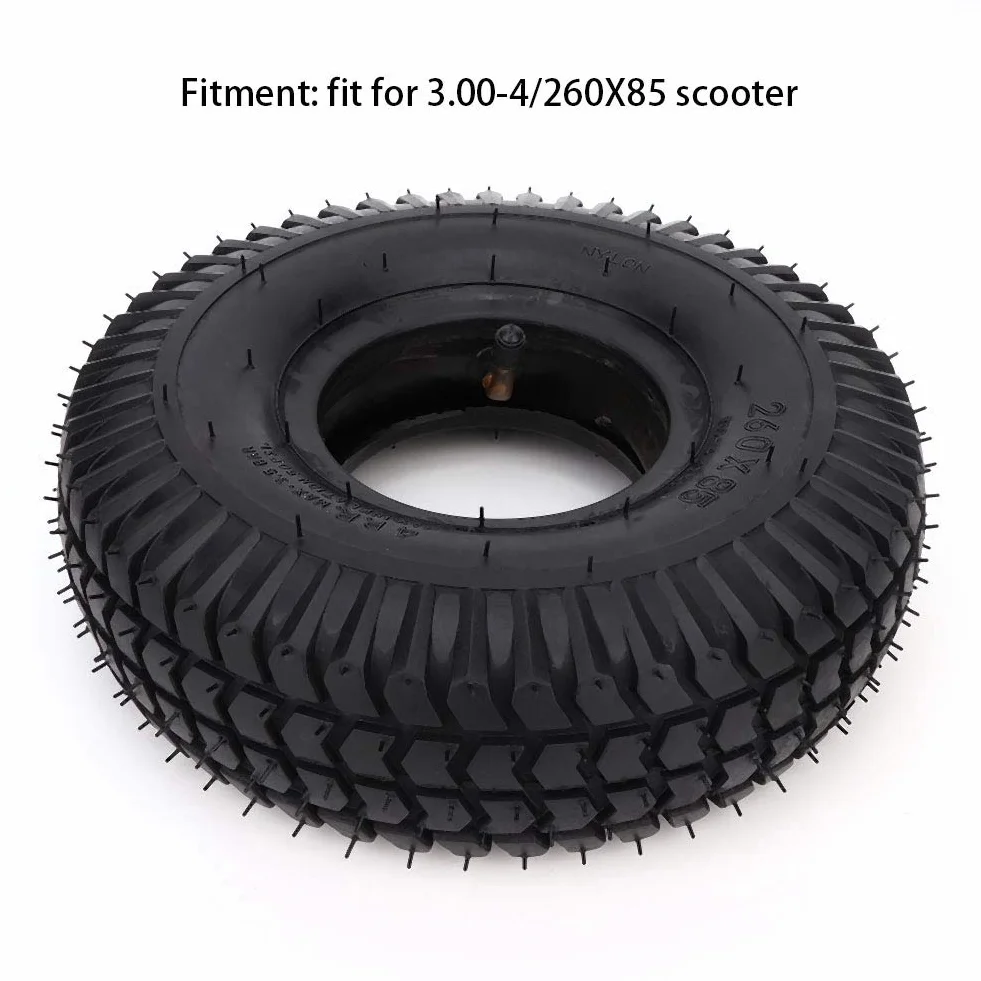 Nikou Neumático 3.00-4/260X85 resistente al desgaste para scooter y silla de ruedas