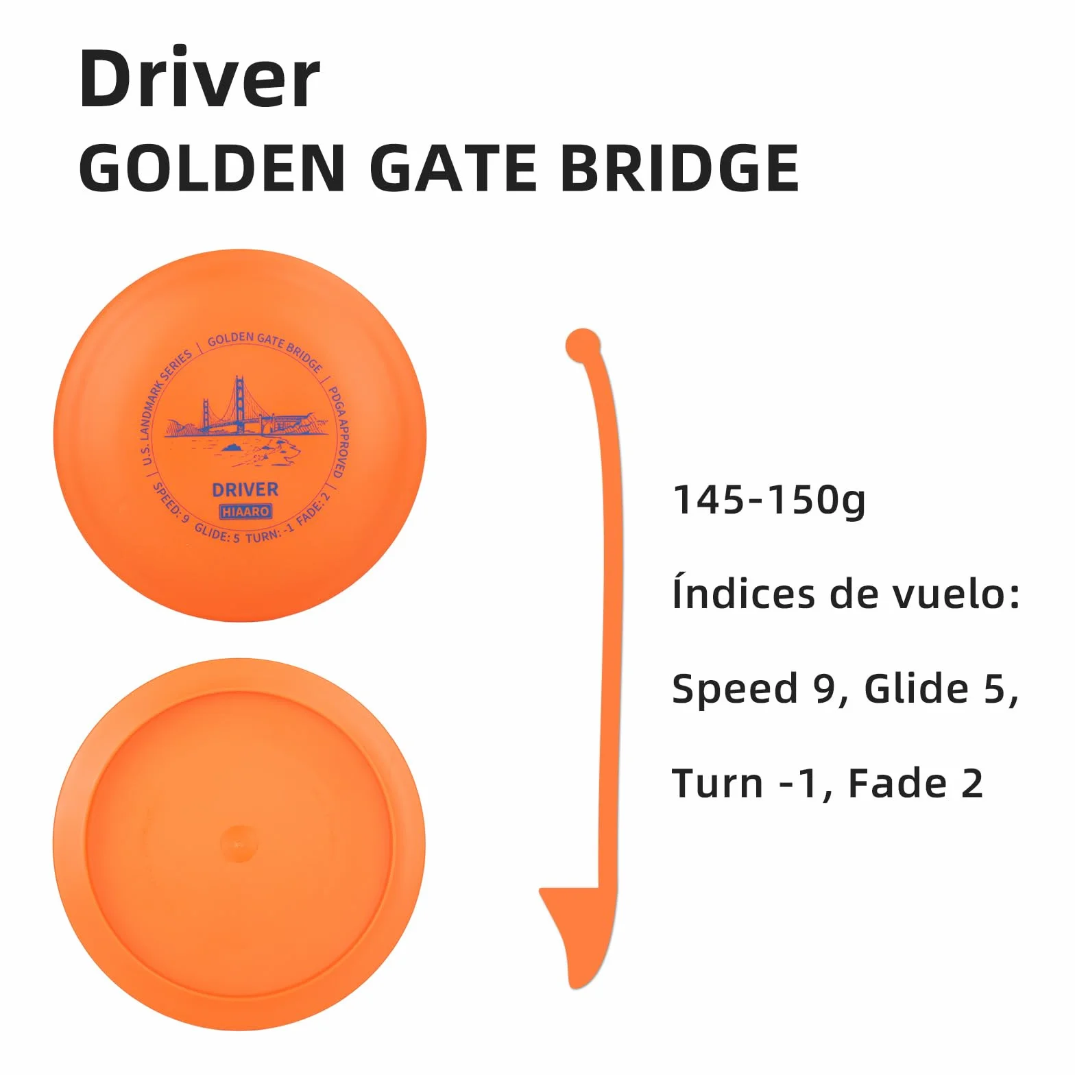 PDGA Juego de discos de golf – Driver, rango medio, putter para exteriores y patio