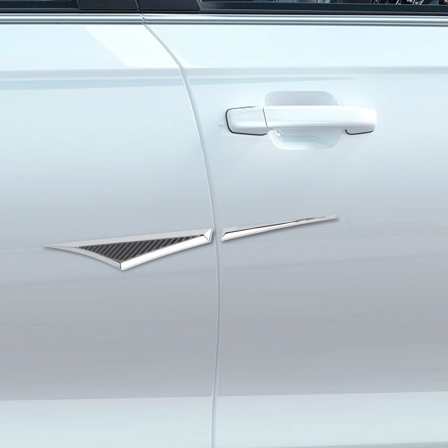 Insignias de metal 3D con emblema lateral, calcomanías de acero inoxidable para puerta de coche