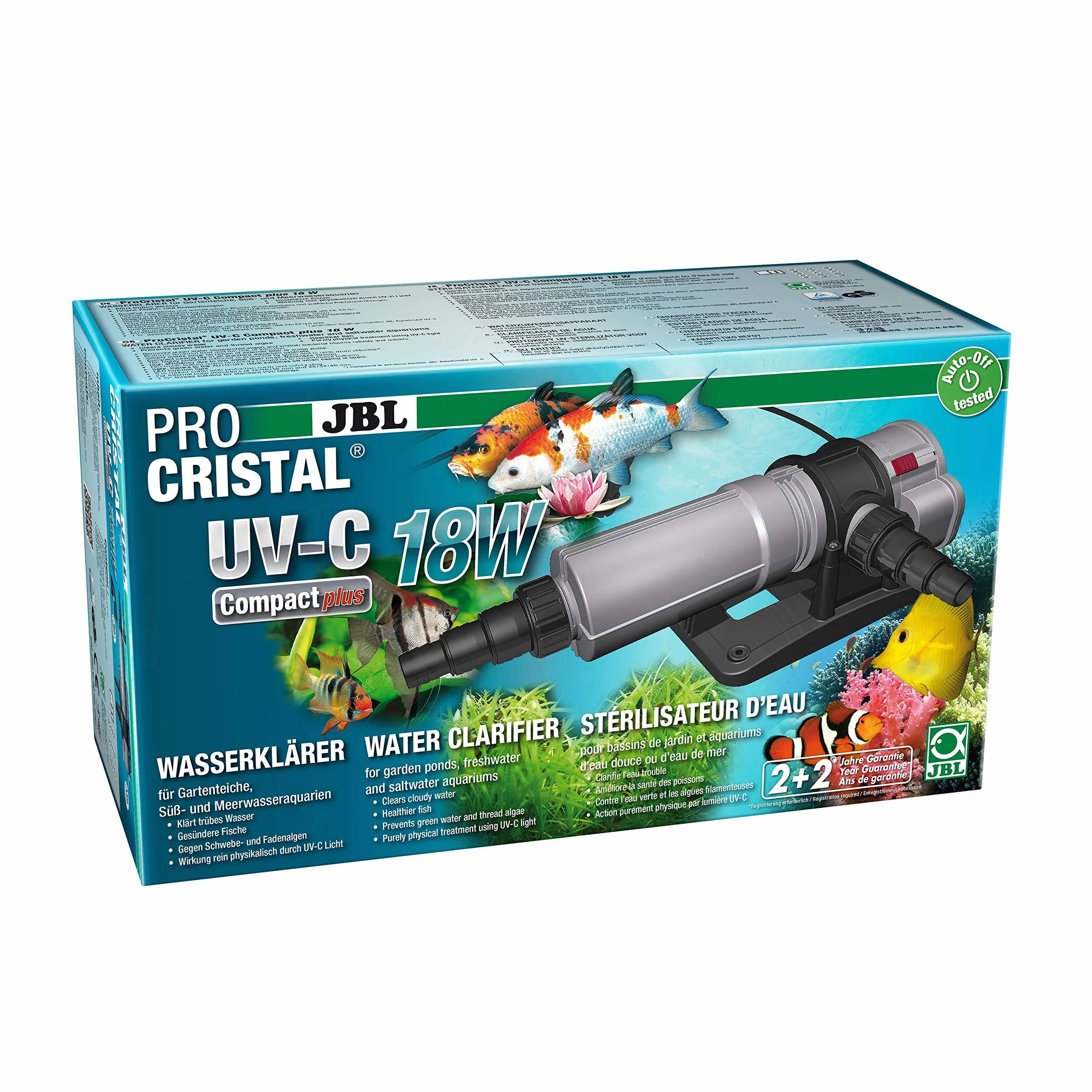 JBL Procristal UV-C Compact Plus - Depurador, 18 W, Cable de 5 m