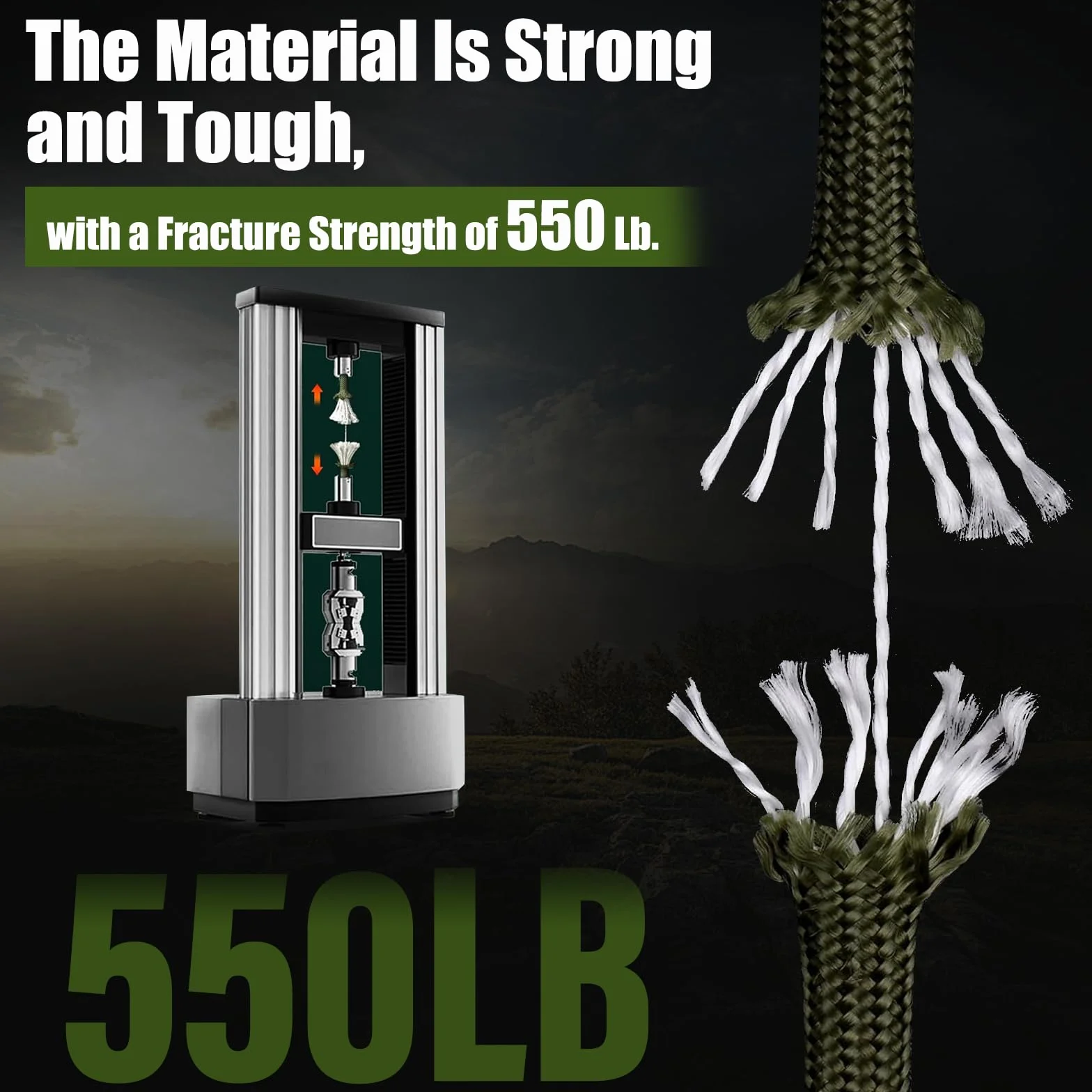 Paracord 4mm 7 Hebras 5 Piezas Cuerda de Nylon Multifuncional para Exterior Supervivencia