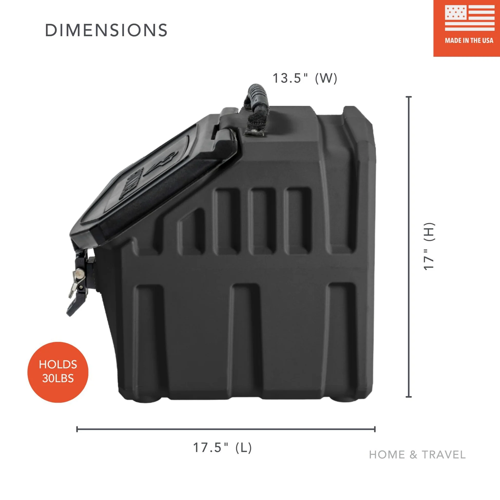 GUNNER Contenedor de almacenamiento de alimentos para perros de 30 libras, impermeable y hermético para mascotas, contenedor multiusos para alimentos secos, maíz, alimentación de pollo, golosinas,