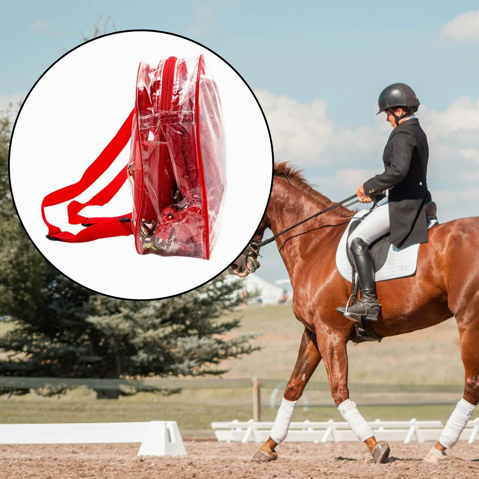 8 Piezas Cabestro para Caballo Equipo de Brida Estribos Espuelas Almacenamiento Organizado en Bolsa Duradera Adecuado para