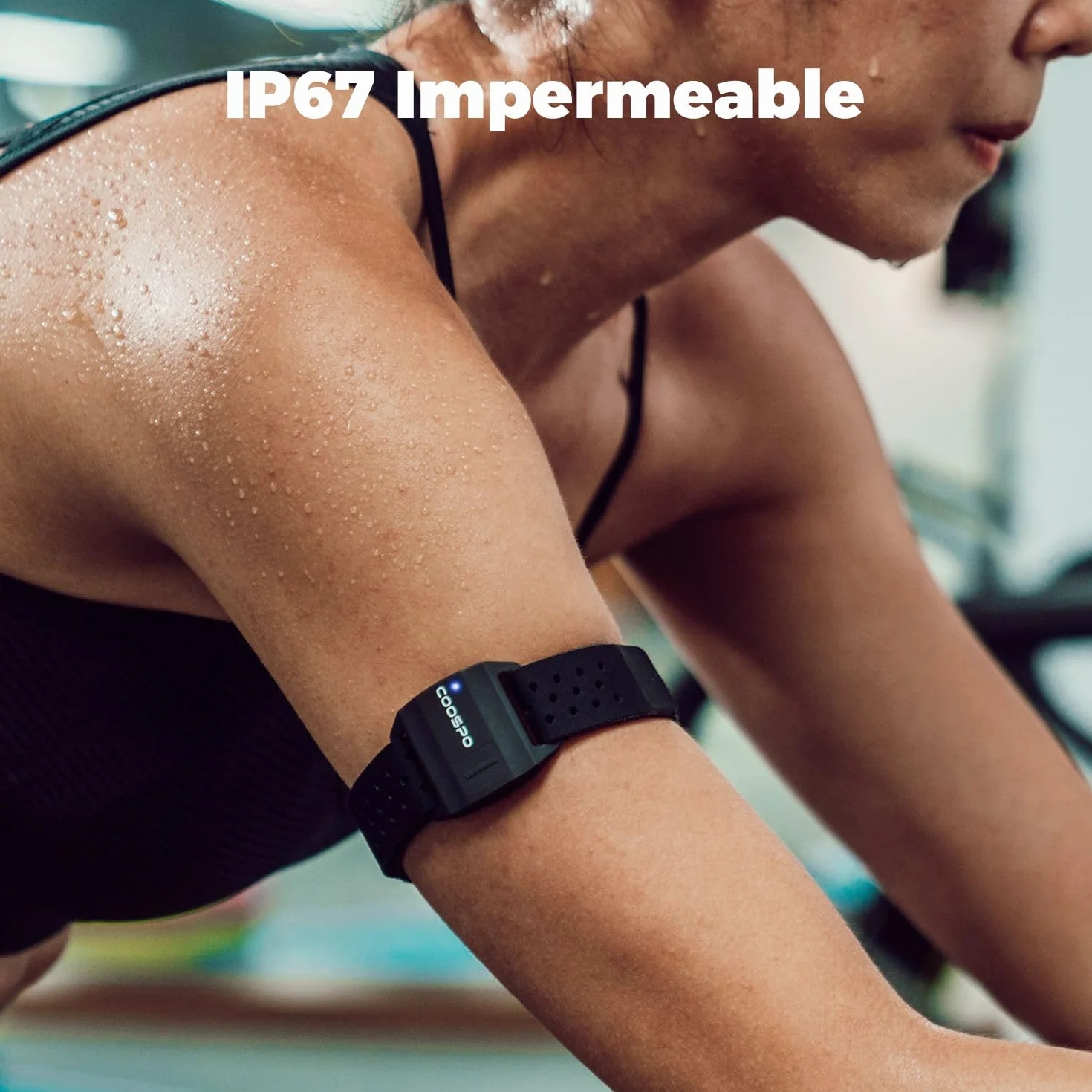 COOSPO Pulsera Sensor óptico frecuencia cardíaca Bluetooth 4.0 Ant+ Compatible Garmin