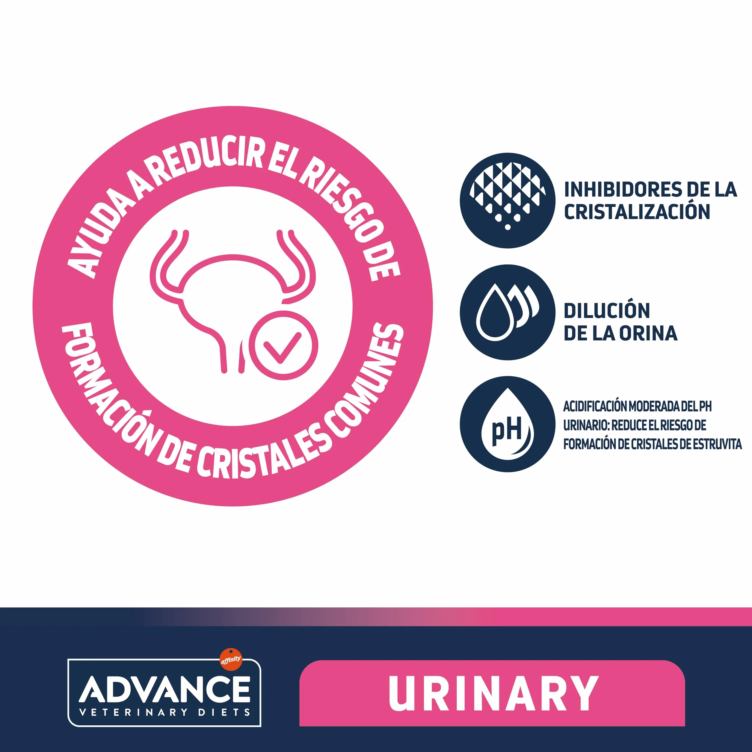 Advance Veterinary Diets Urinary, Pienso para Gatos para la Protección de las vías urinarias, 3kg