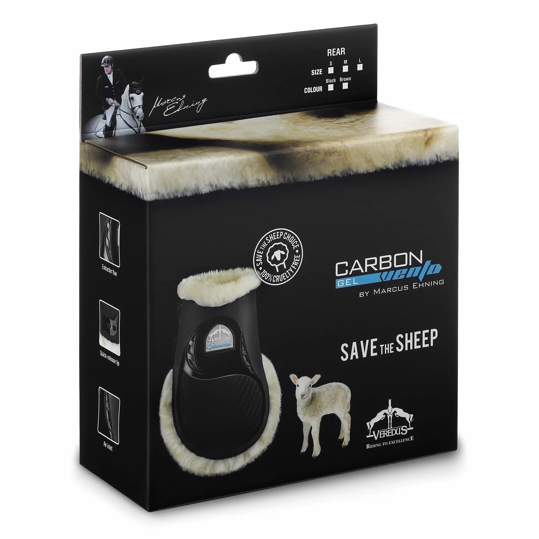 Veredus - Carbon Gel Vento Rear - Safe The Sheep