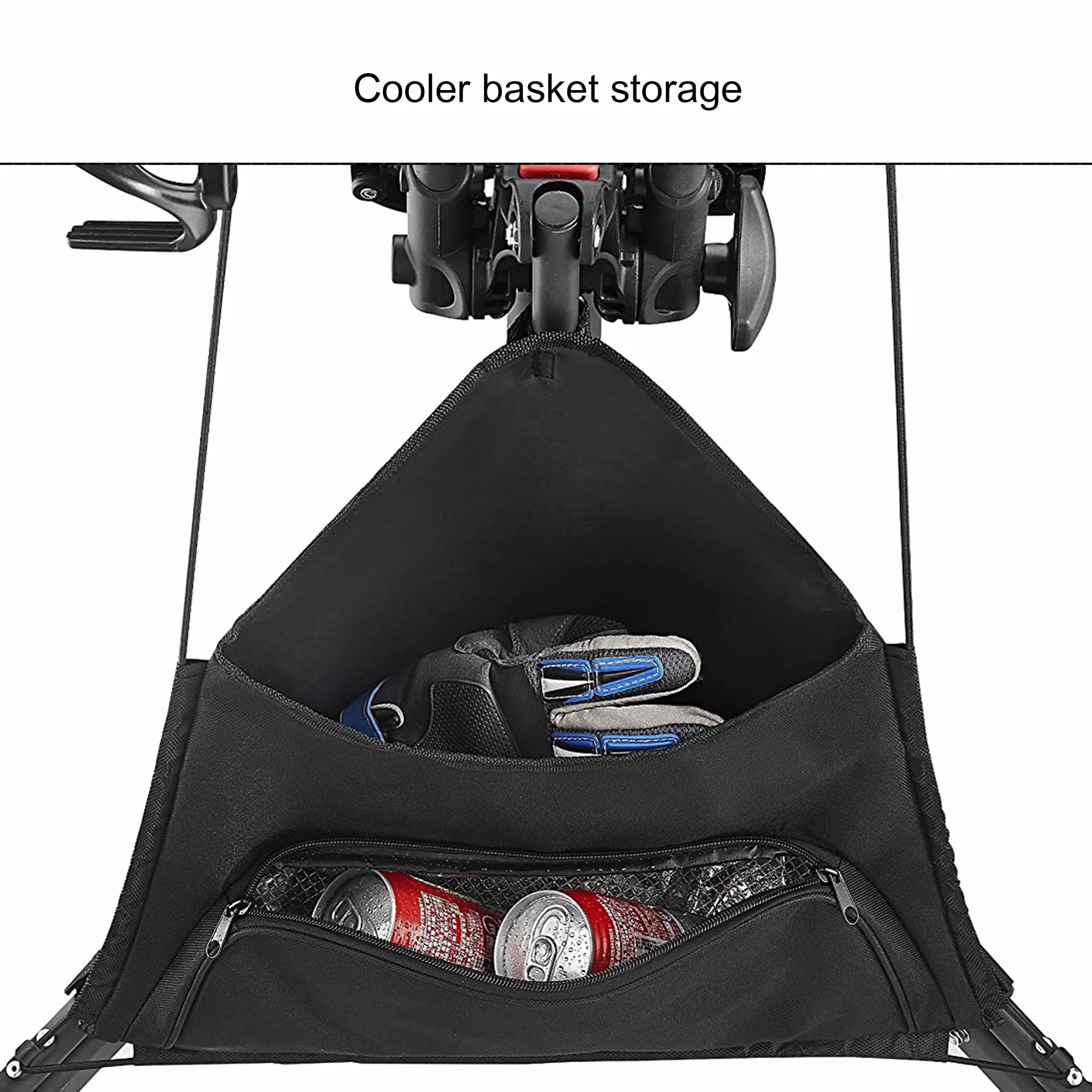 CADDYTEK Facil-plegable Carrito de golf 3 Rueda empuje cart gris oscuro