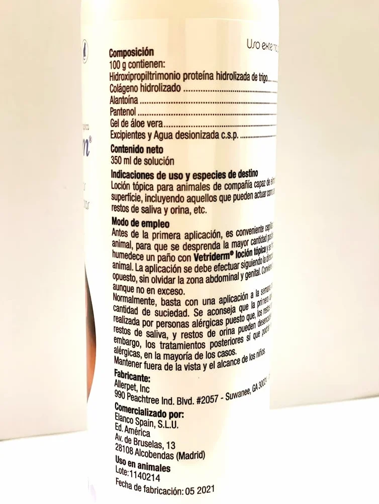 Vetriderm solución tópica 350 ml