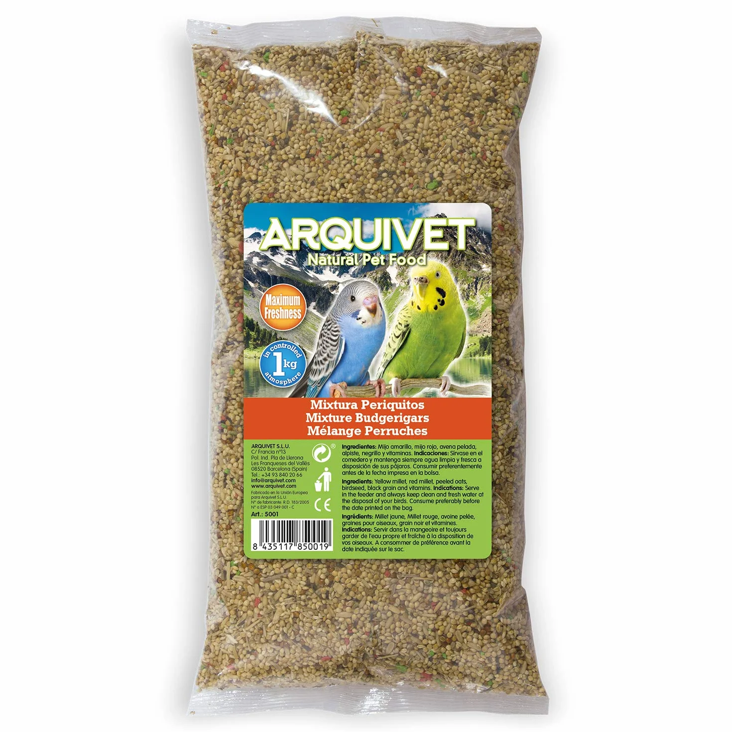 Arquivet Miixtura Periquito - 1 kg