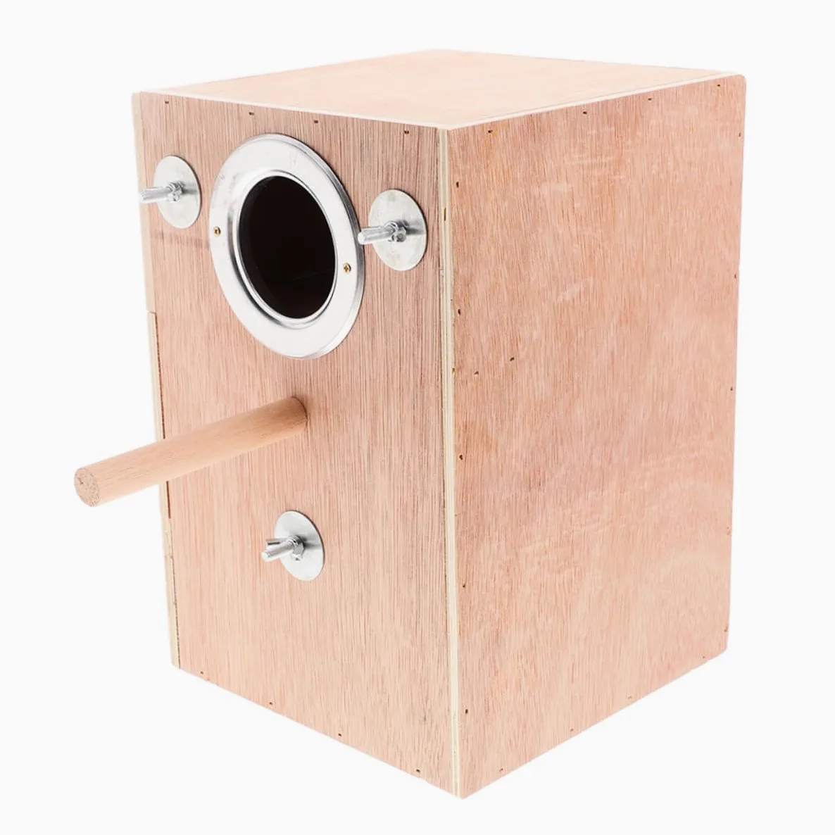 TOYANDONA Caja de Cría para Periquitos y Agapornis de Madera Natural Colgante Diseño Ahorrador de Fácil Instalación y Limpieza para Jardín y Exteriores