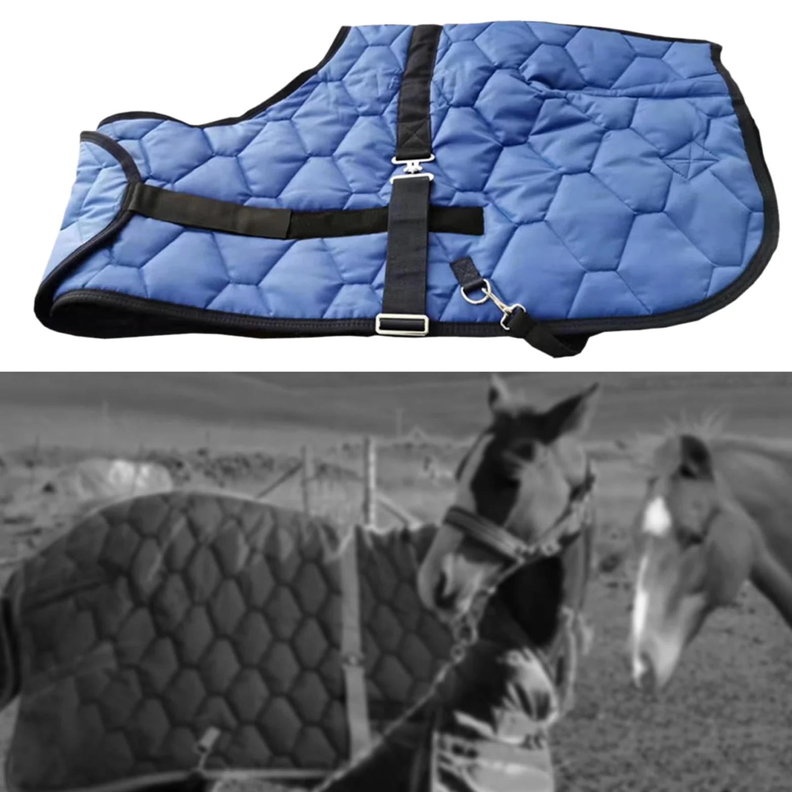 Manta para Caballos, Ropa de Montar, Manta para Paseos por Senderos, Transporte en, Granja