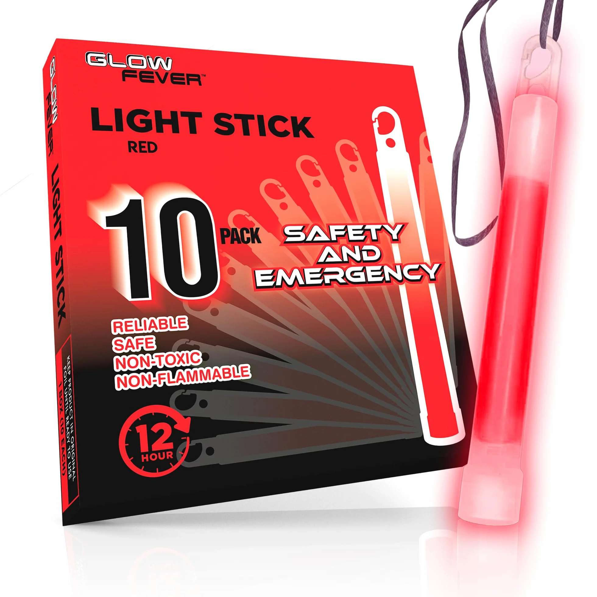 Glow Fever Barras Luminosas de 6 Pulgadas Ultra Brillantes con 12 Horas de Duración para Senderismo, Camping, Apagones