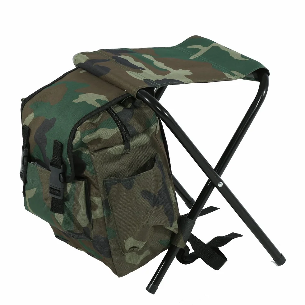 Silla de pesca portátil mochila taburete plegable bolsa camping viaje playa barbacoa