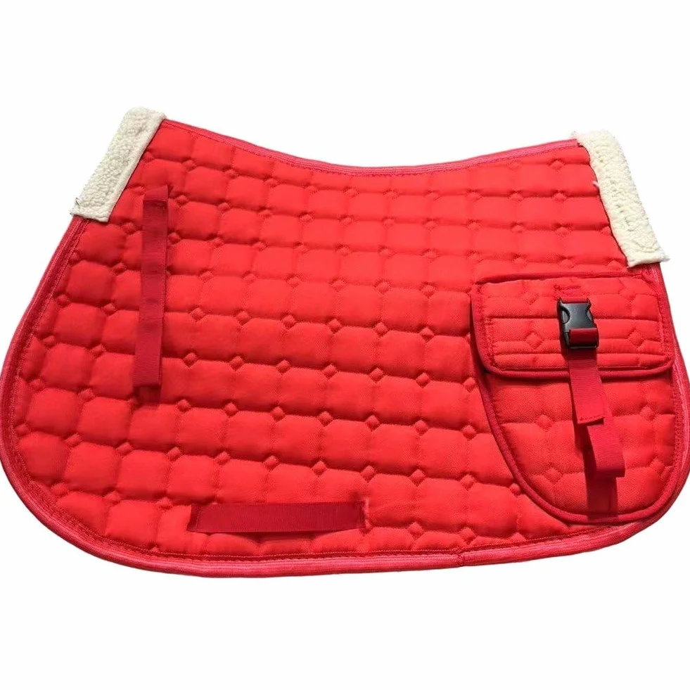 Mantilla Acolchada De Vellón para Doma Clásica, Acolchada Y Gruesa, con Bolsillos, para Caballos Ingleses