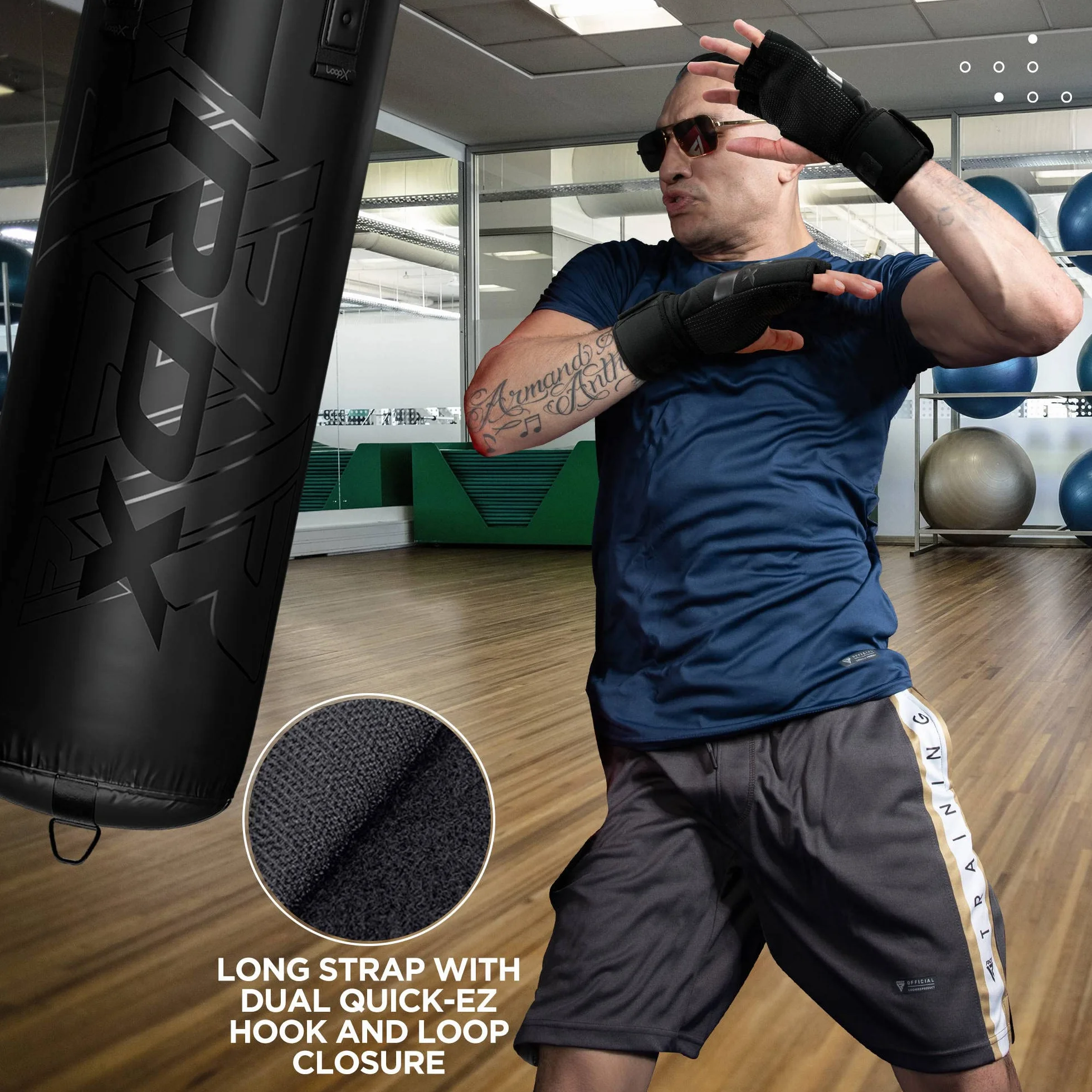 RDX Guantes Boxeo Neopreno MMA Entrenamiento Lucha Libre Grappling