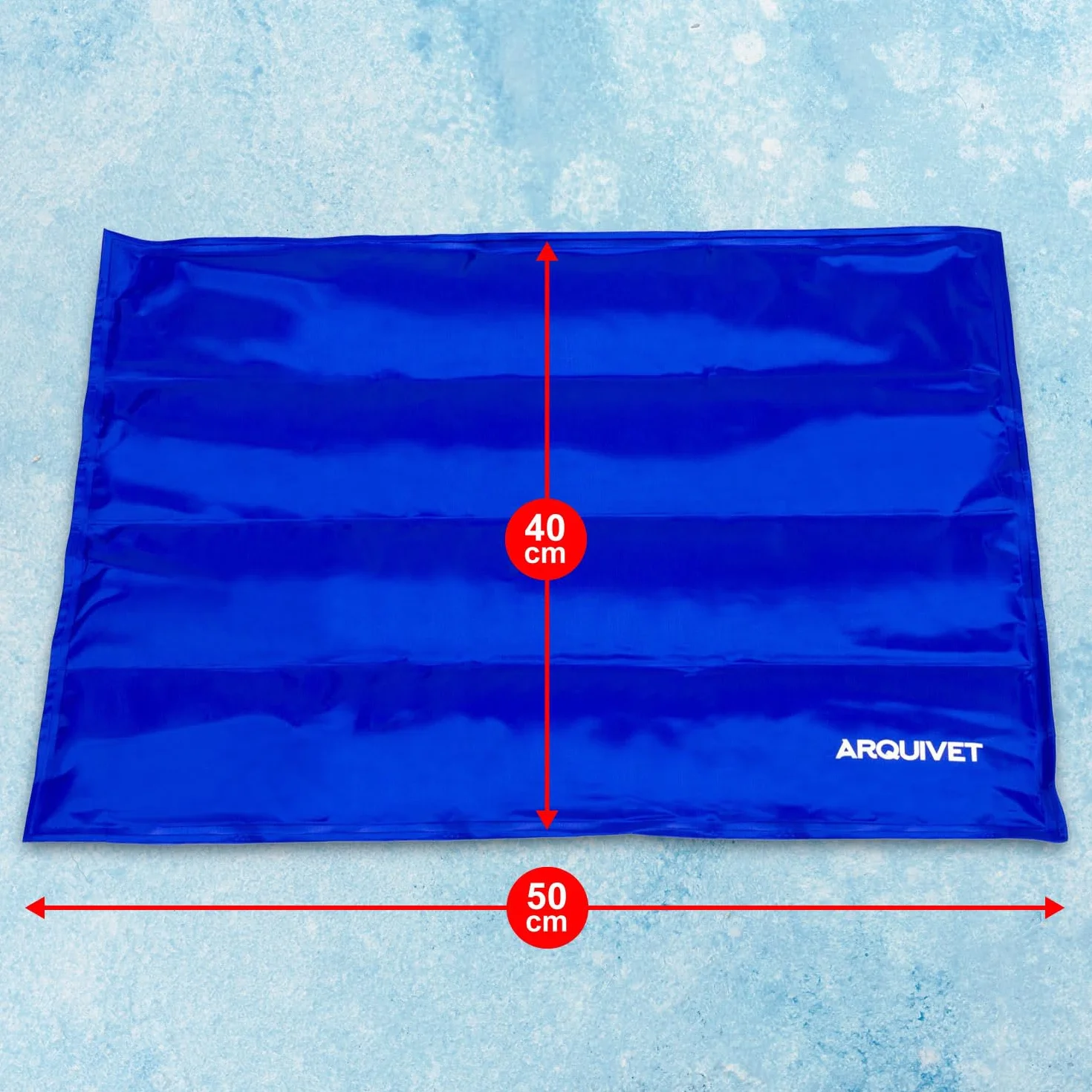 Arquivet - Alfombra refrescante para Perros y Gatos 40x50, alfombrar Pet Cooling Mat, azul