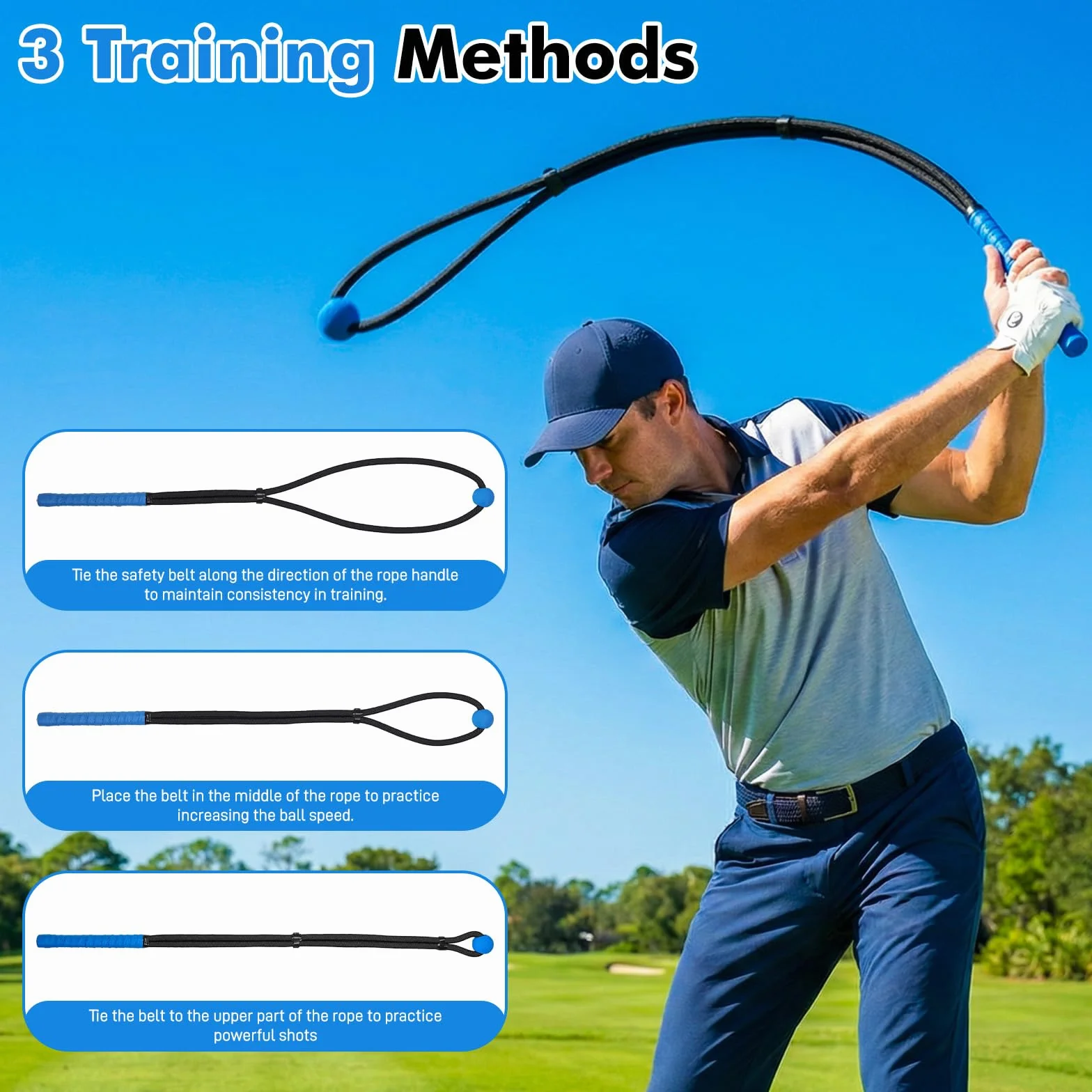 Starvortex Ayuda para Entrenamiento del Swing de Golf, Equipo de Entrenamiento de Golf