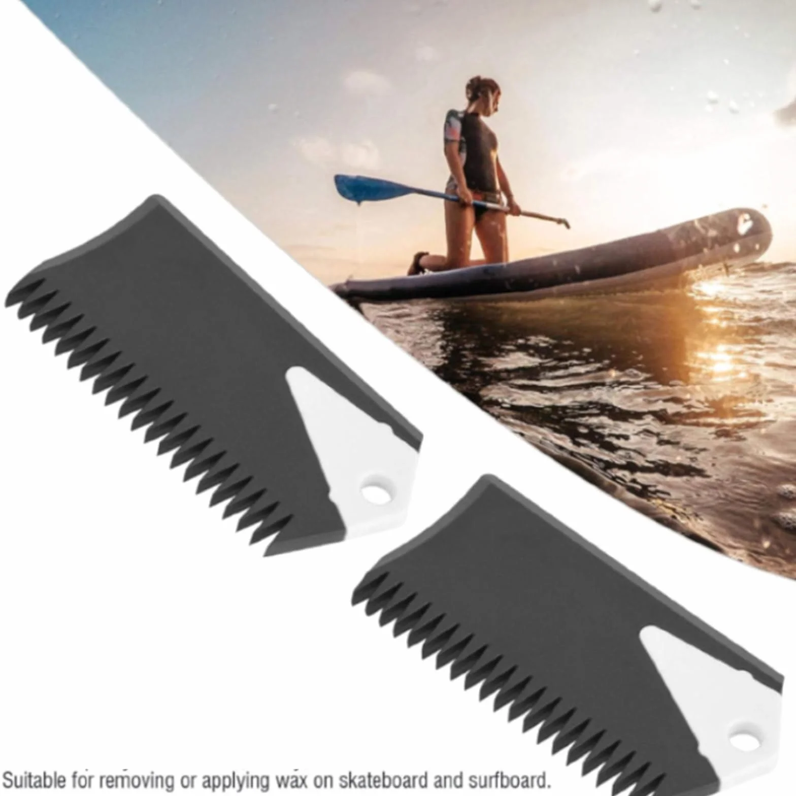 Peine de cera para tabla de surf con llave de aleta, herramienta de mantenimiento