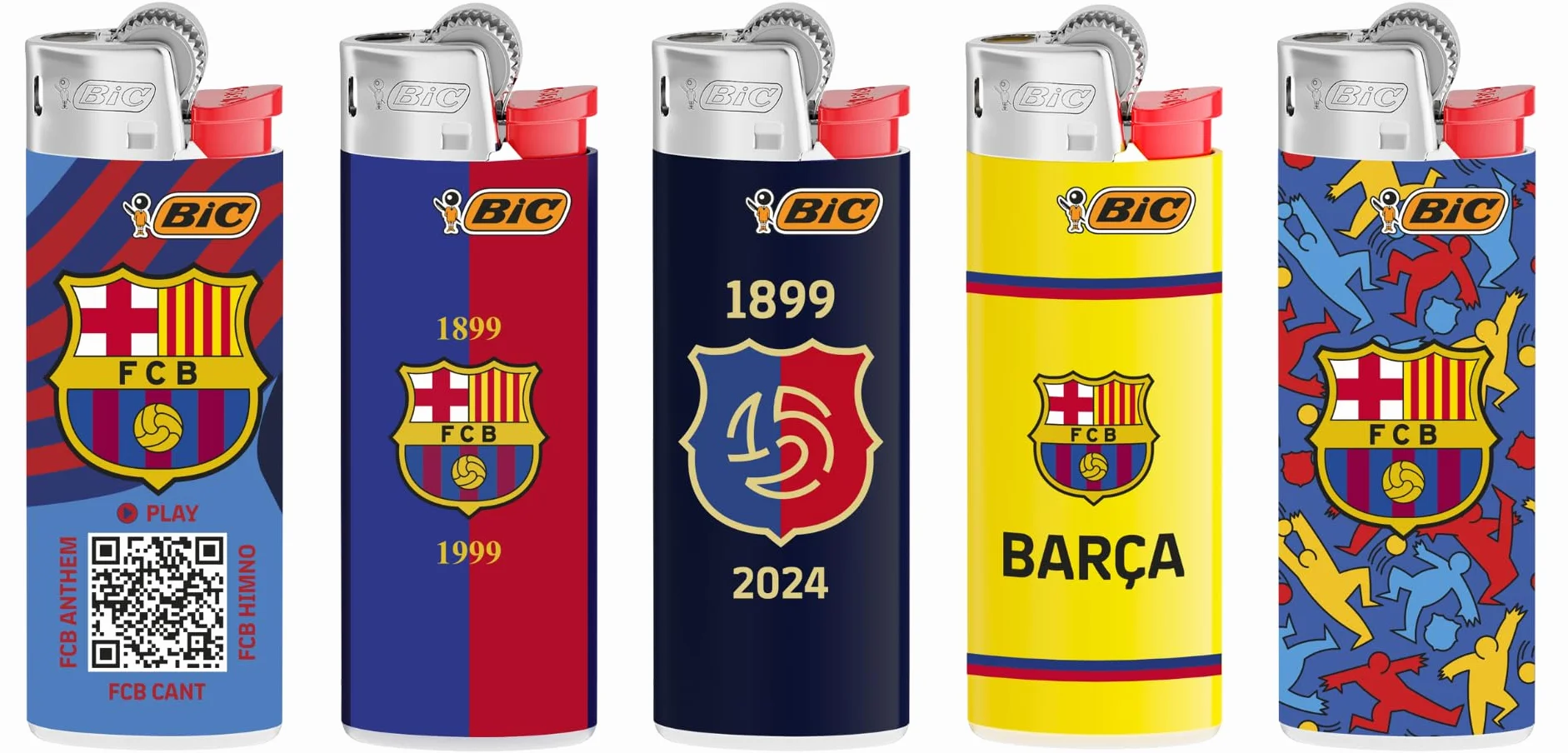BIC Mini encendedores FC Barcelona Serie B 50 sztuk