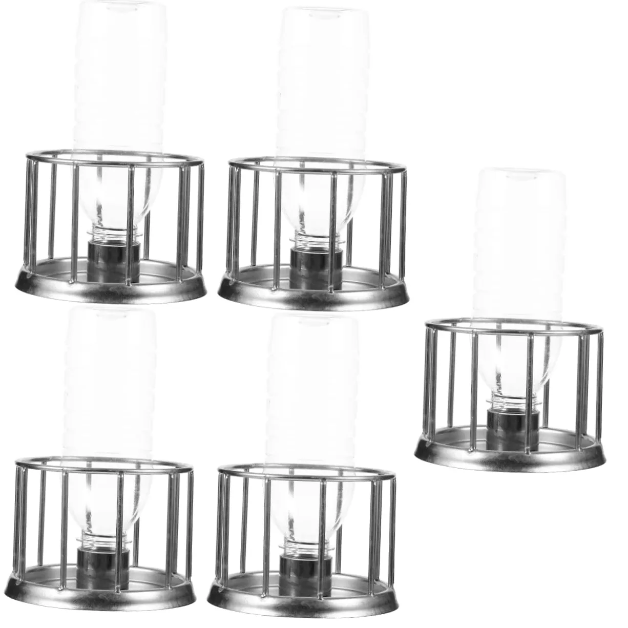 BESPORTBLE 5piezas Alimentador De Agua para Reptiles De Acero Inoxidable Mini Comedero para Tortugas Dispensador Multifuncional De Alimentos para Mascotas Plato para Tortugas Terrestres y