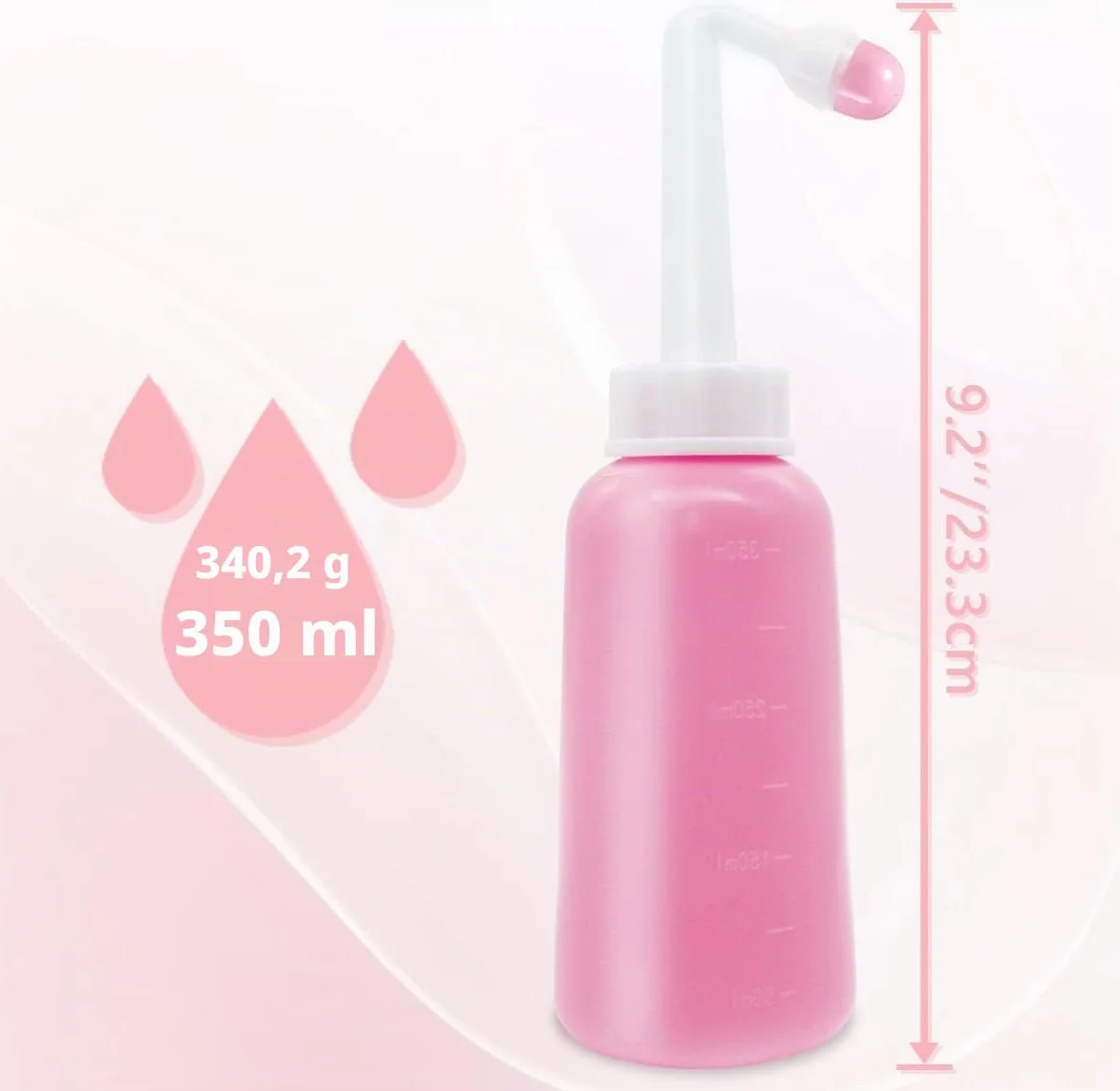 Bidet Portatil 350ml Botella Perineal Postparto con Tasche Impermeabili