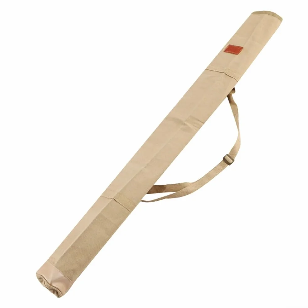 Bolsa de almacenamiento multiusos para equipo de pesca, lona gruesa, correas telescópicas, 1,2 m, azul