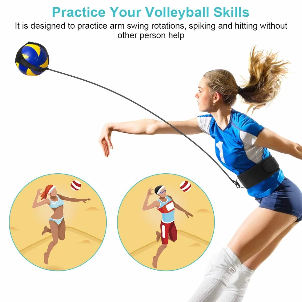 Yosoo Health Gear Equipo de Entrenamiento de Voleibol Ayuda de Patadas de Fútbol, Entrenador en Solitario para Balones Talla 3, 4, 5