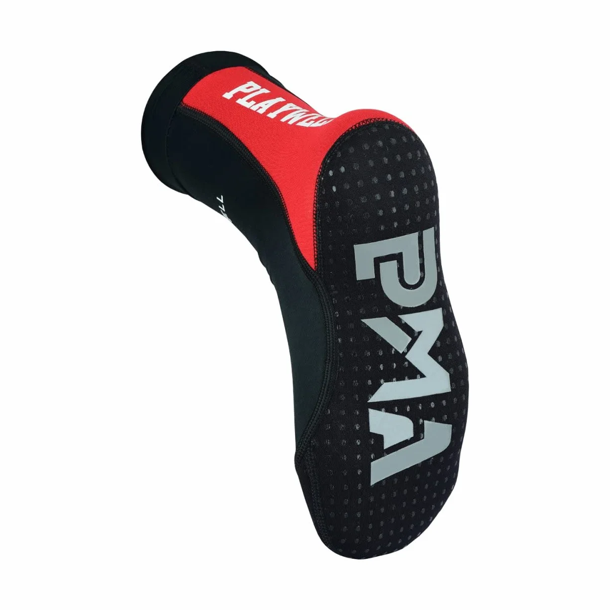 Playwell Artes marciales MMA School Tatami Indoor Mat Grappling Foot Calcetines - Negro/Rojo