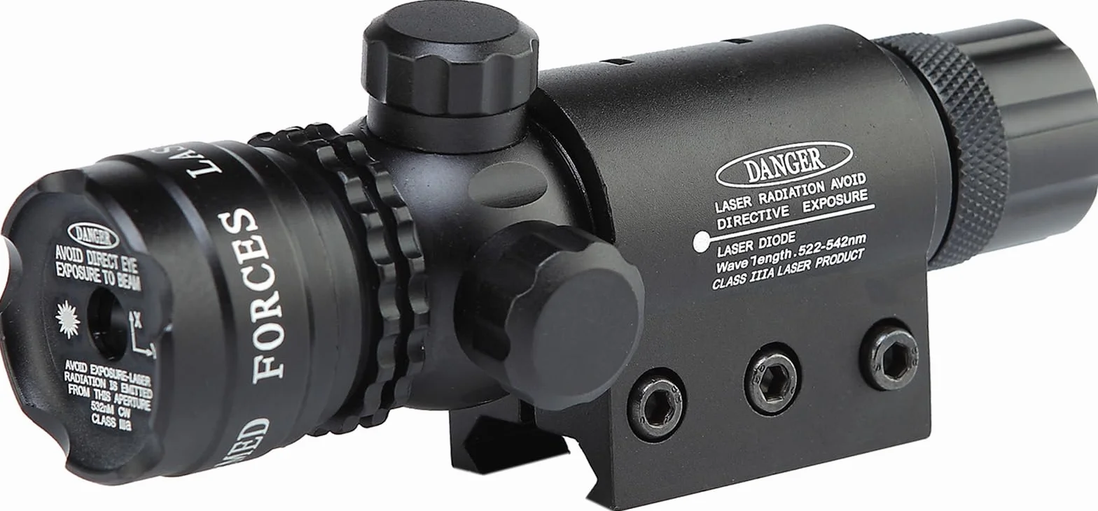 Green Dot Sight con Soporte de Riel Picatinny - Incluye Cargador, Soporte e Interruptor de Cable con 2 Juegos de Baterías