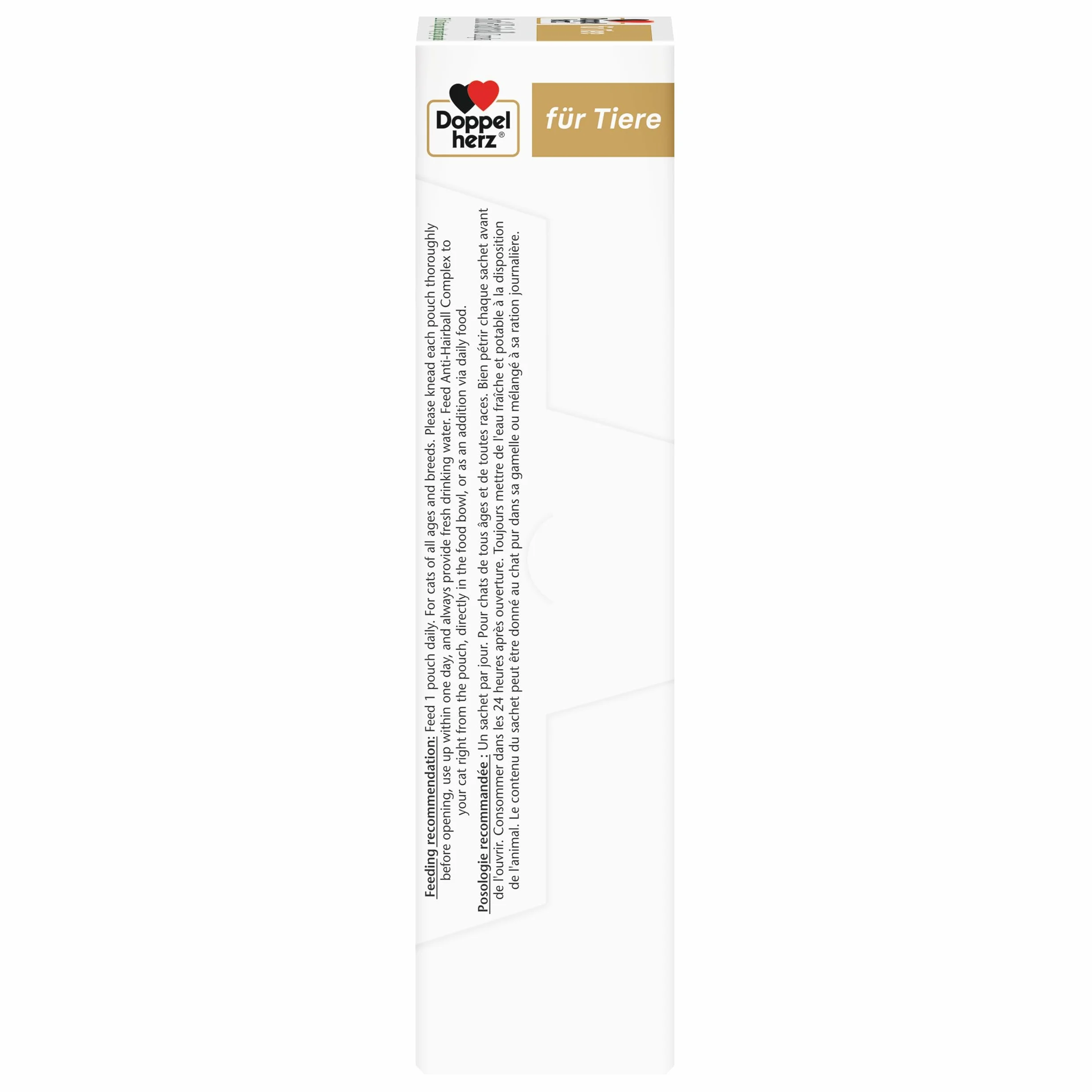 Doppelherz Anti-Hairball Complex para Gatos - con valiosas Fibras y aceites Que favorecen la digestión de Las Bolas de Pelo - 25 pellizcos cremosos