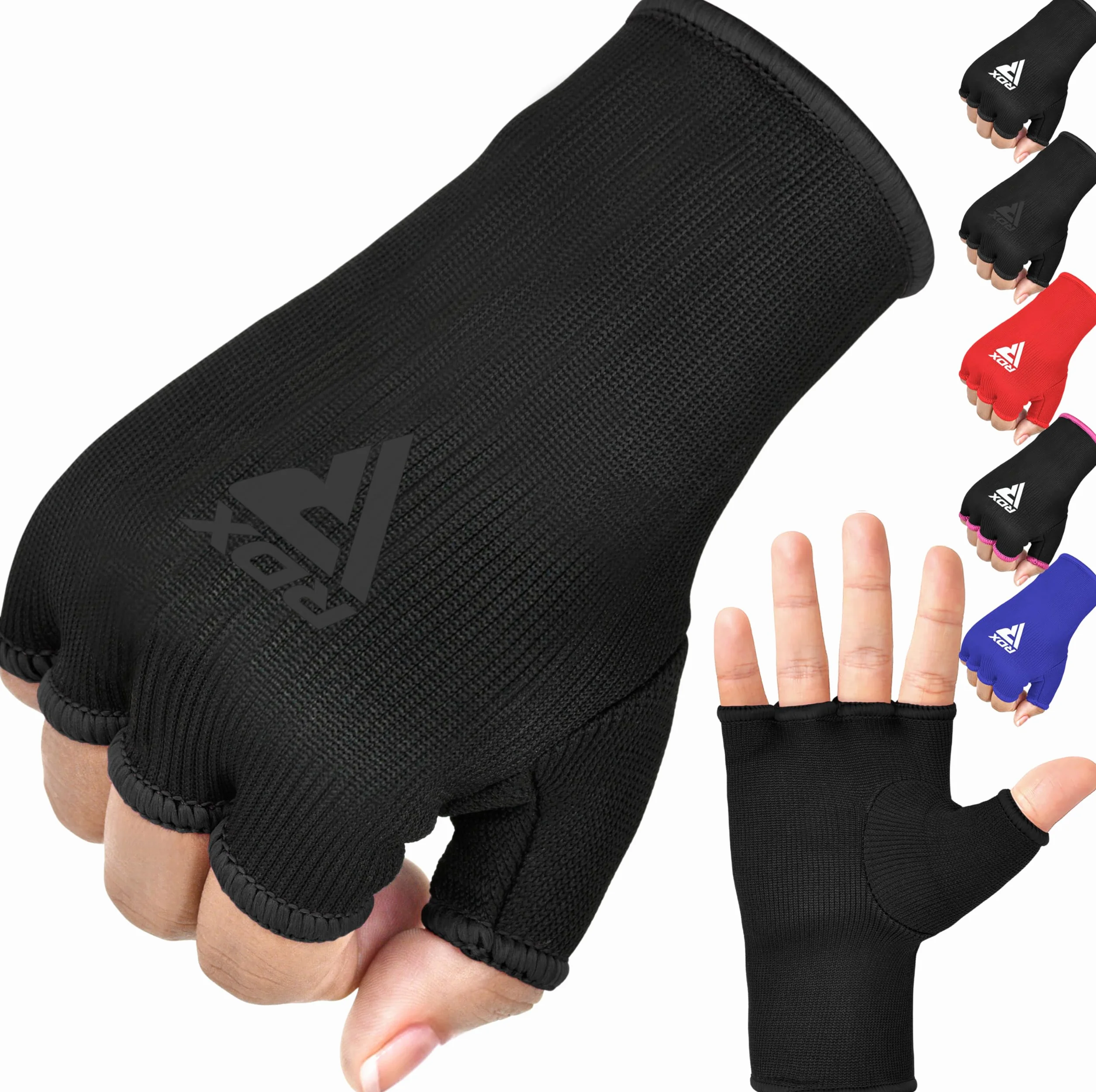 RDX Vendas Boxeo Guantes Interiores, Cinta Mano Muñeca Soporte, Vendaje Envolturas Protectoras, Muay Thai MMA Kickboxing Entrenamiento