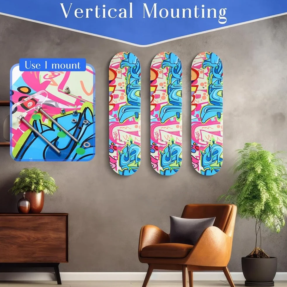 Soporte de Pared para Monopatín, Snowboard y Longboard
