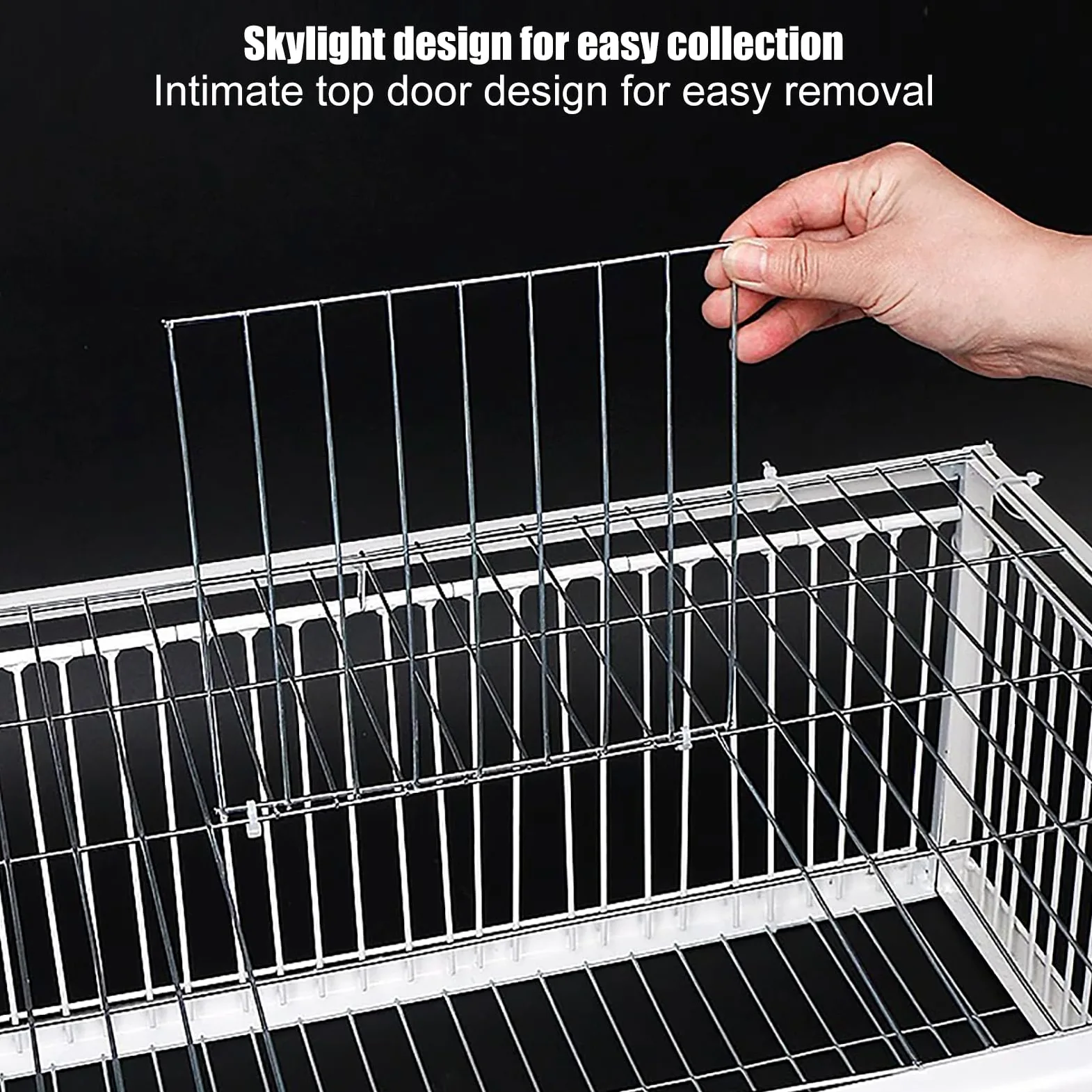 Jaula para pájaros, Trampa para Palomas, Jaula para gallinas y pájaros con diseño a Prueba de Fugas, gallinero portátil para Palomas con Entrada unidireccional, Jaula para Palomas de Cuatro