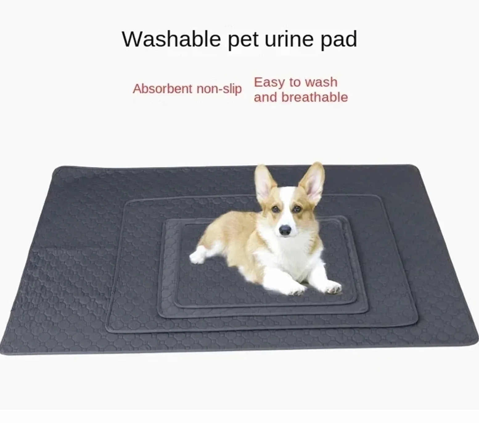 Almohadillas Reutilizables Para Perros Almohadillas for orinar de perros, manta reutilizable, pañal altamente absorbente, almohadilla de adiestramiento de cachorros lavable, cama for mascotas, esteril