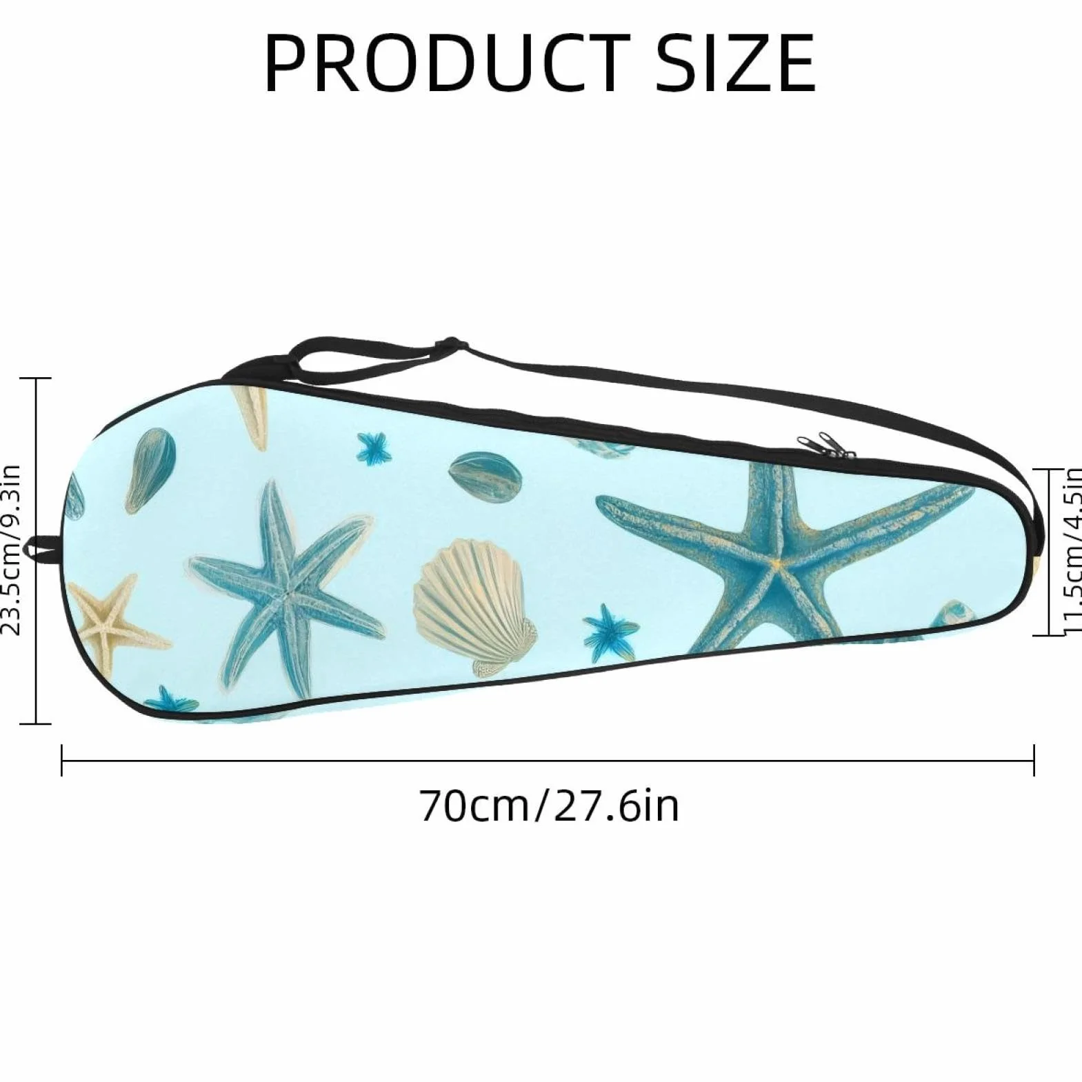 Funda para raqueta de bádminton acolchada con correa de hombro ajustable