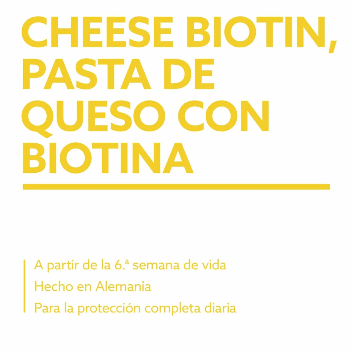 GimCat Cheese Biotin, pasta de queso con biotina - Con queso aromático, zinc y aceite de linaza para pelaje, piel y garras - 1 tubo (1 x 200 g)