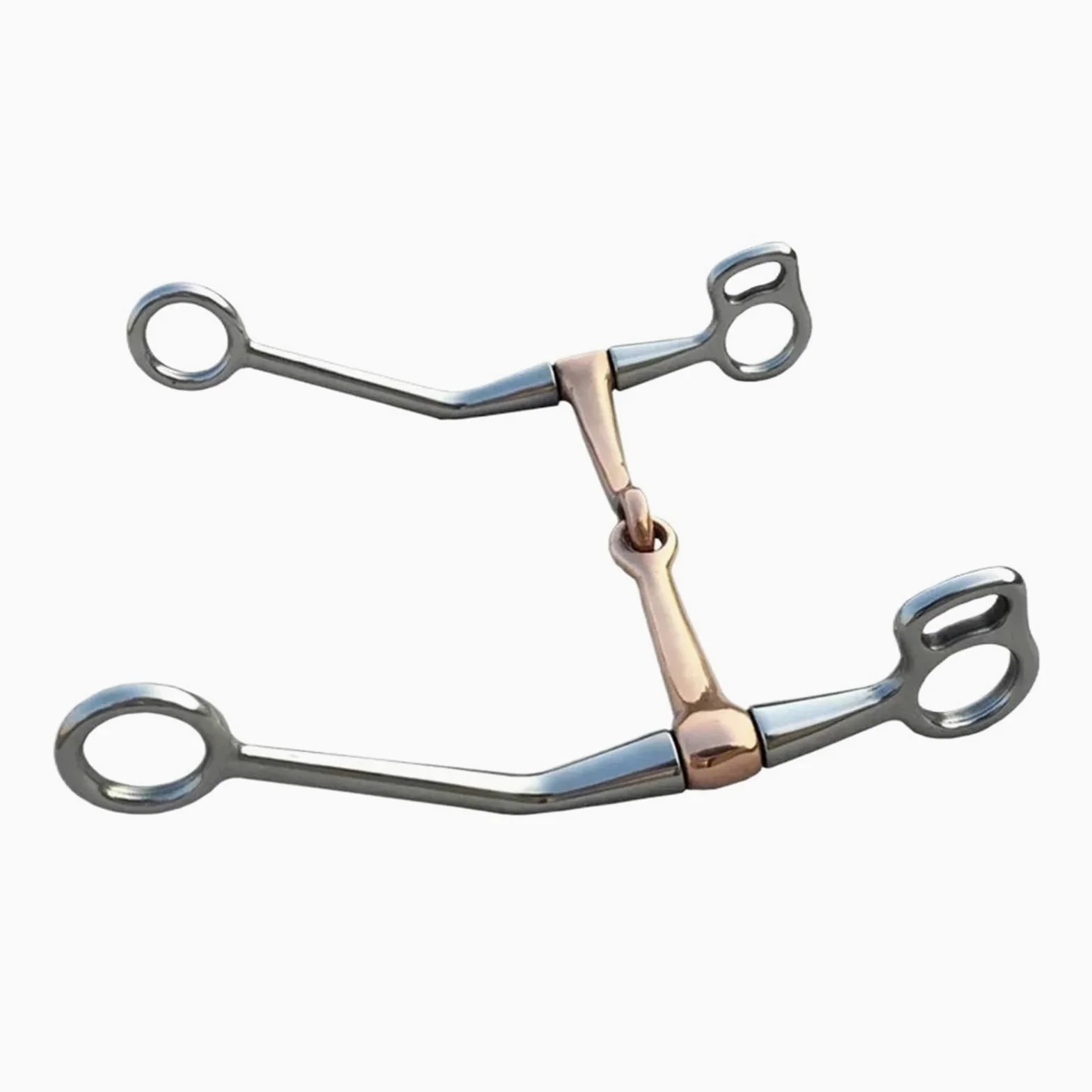 Caballo bit Broca de Caballo de Acero Inoxidable, Broca de Serpiente for mejillas Completa, Tachuela de Caballo de Boca de Cobre, 1 ud.