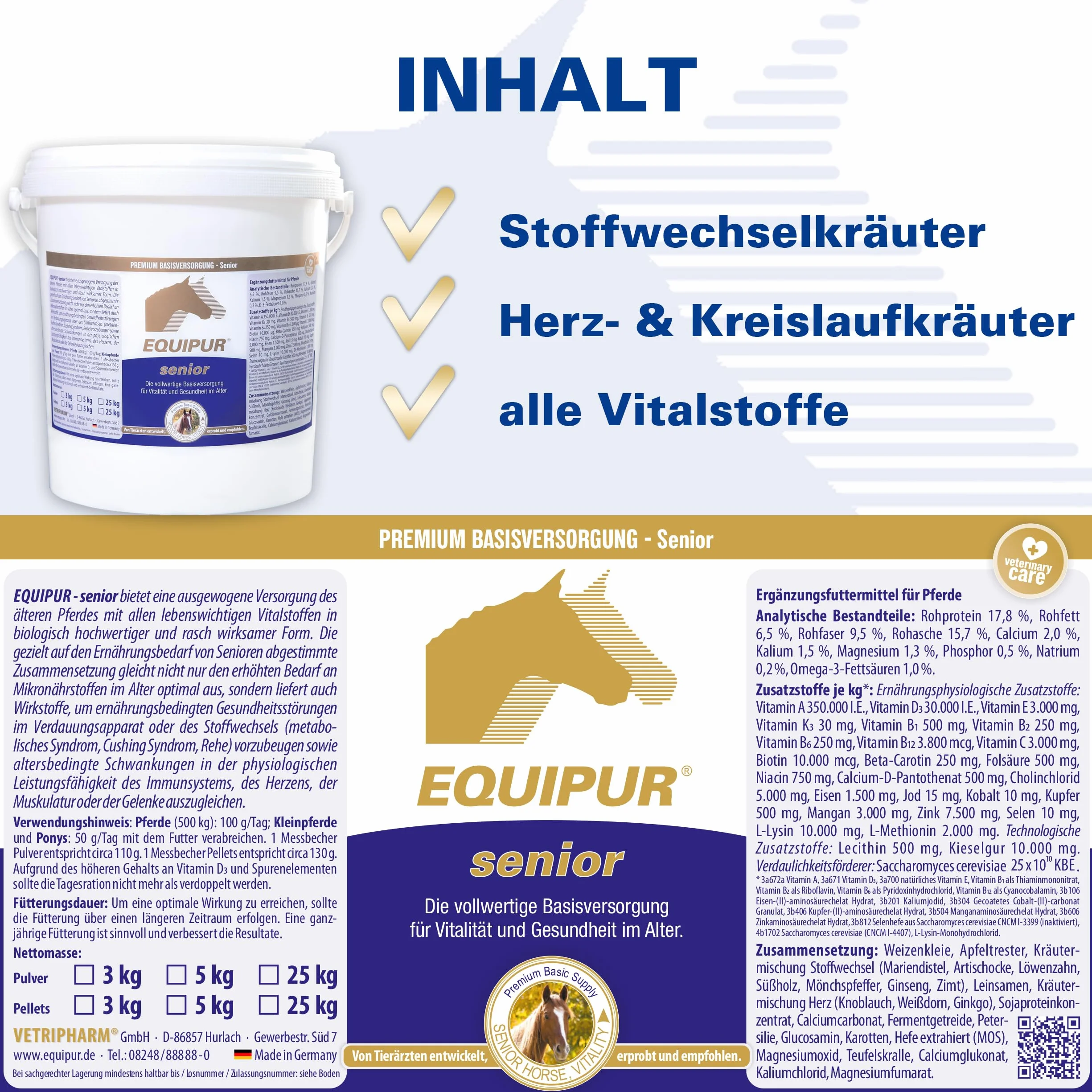 vetr ipharm equipur Senior pellets 5 kg