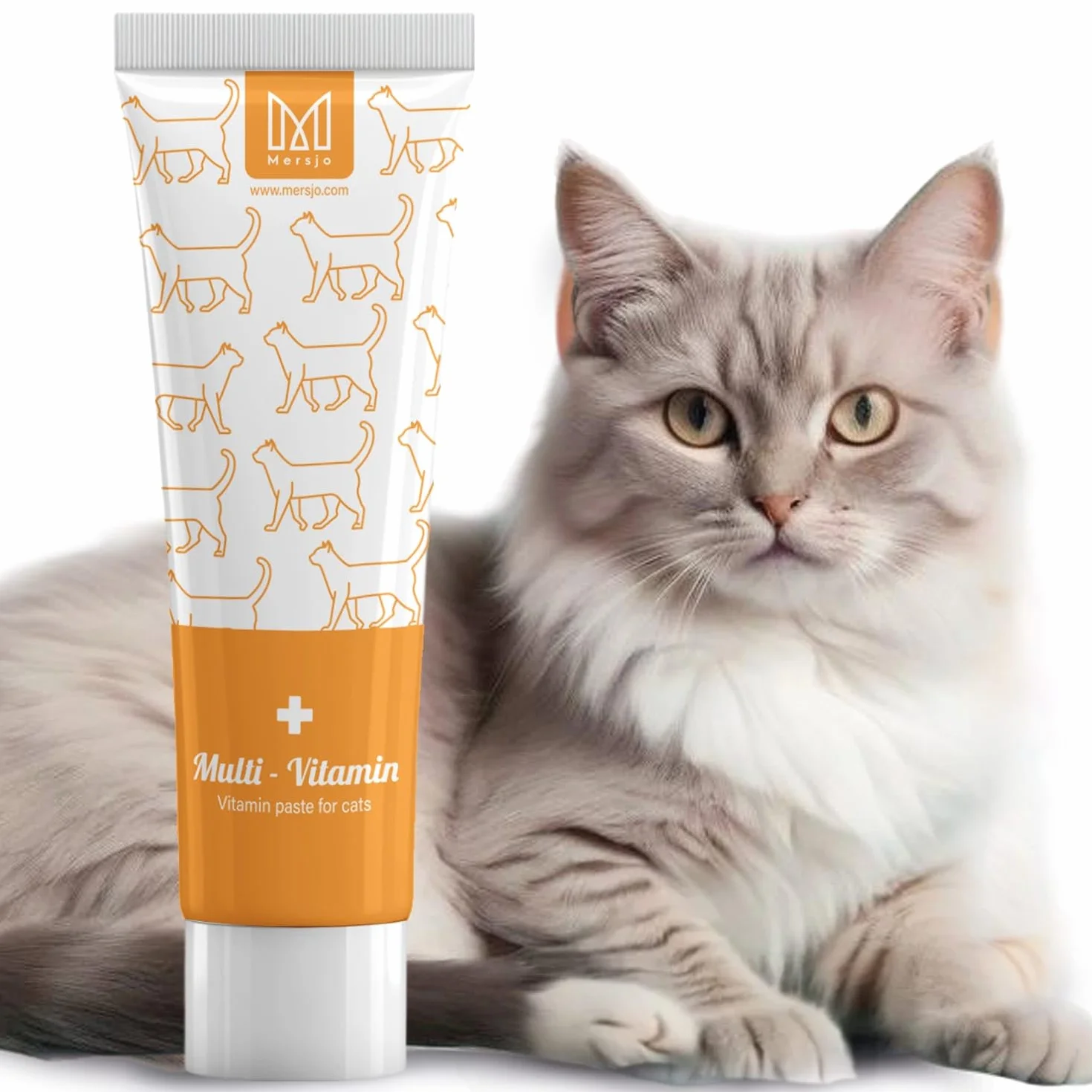Pasta multivitamínica para gatos de 100 g – Suplemento nutricional para gatos contra bolas de pelo, con ácidos grasos omega, vitaminas A/C/E, para cuidado y digestión