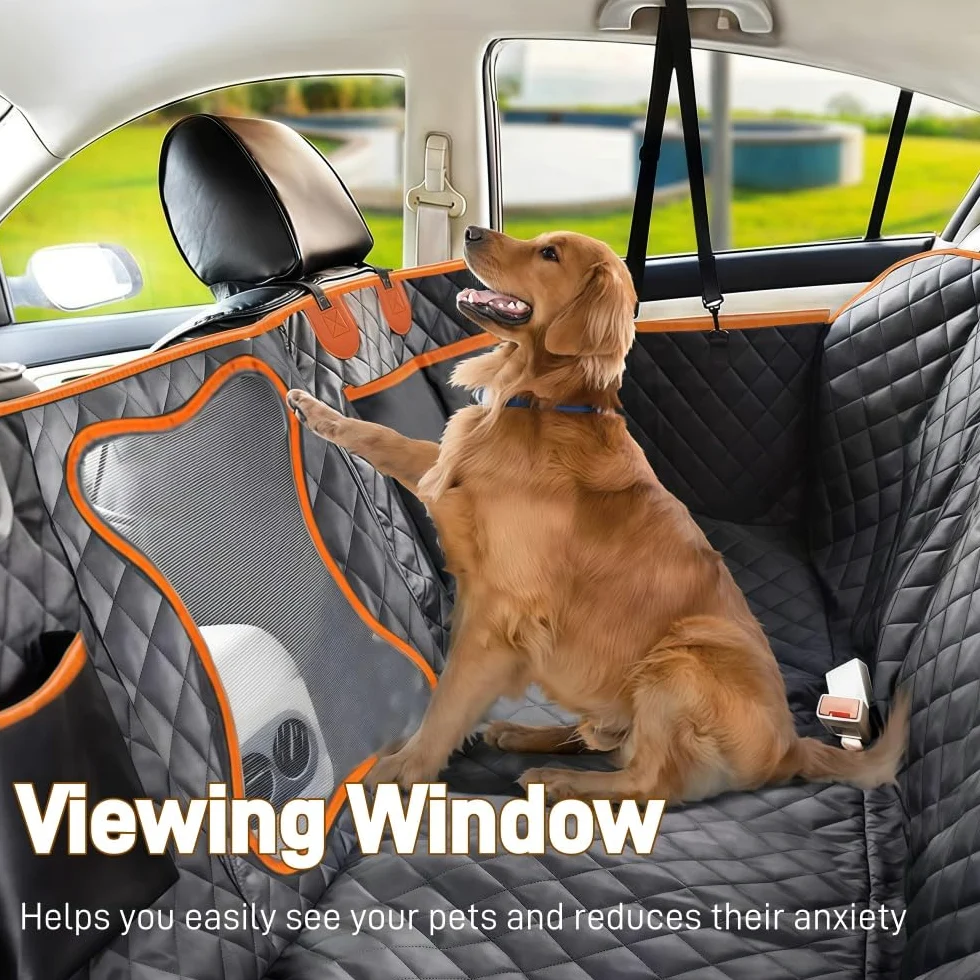 Funda Coche Perro para Lexus NX 2014-2024 | Impermeable y Antideslizante Resistente a Arañazos Tela Reforzada con Ventana de Malla Visible y Cremallera 137X147 CM