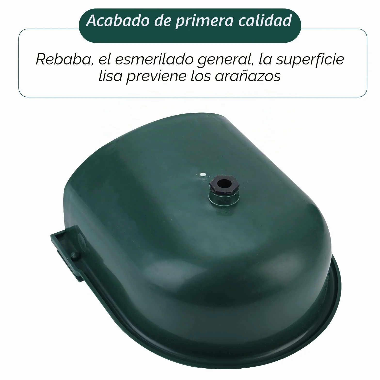 BREUAILY Bebedero Automático para Caballos Bebedero para Ganado con Válvula Flotante Y Orificios de Drenaje para Caballos Bovinos Cabras Ovejas Cerdos y Perros (Verde Oscuro)