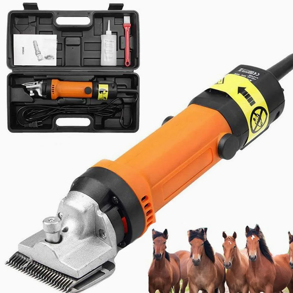 Profesional Maquina de Esquilar para Caballo, Esquiladora Caballos 690W & 6 Velocidades Ajustables Eléctrica Maquinilla Cortapelos para Animales de Granja Grandes, Cuidado del Caballo