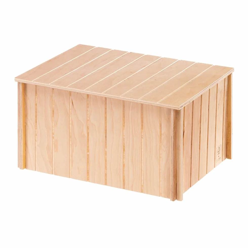 Ferplast Caseta de Madera para Conejos, Cobayas y Hámsteres SIN 4647, Madera Certificada FSC®, Ventana de Ventilación, Montaje sin Herramientas, 37 x 27,7 x H 20 cm, Talla XL